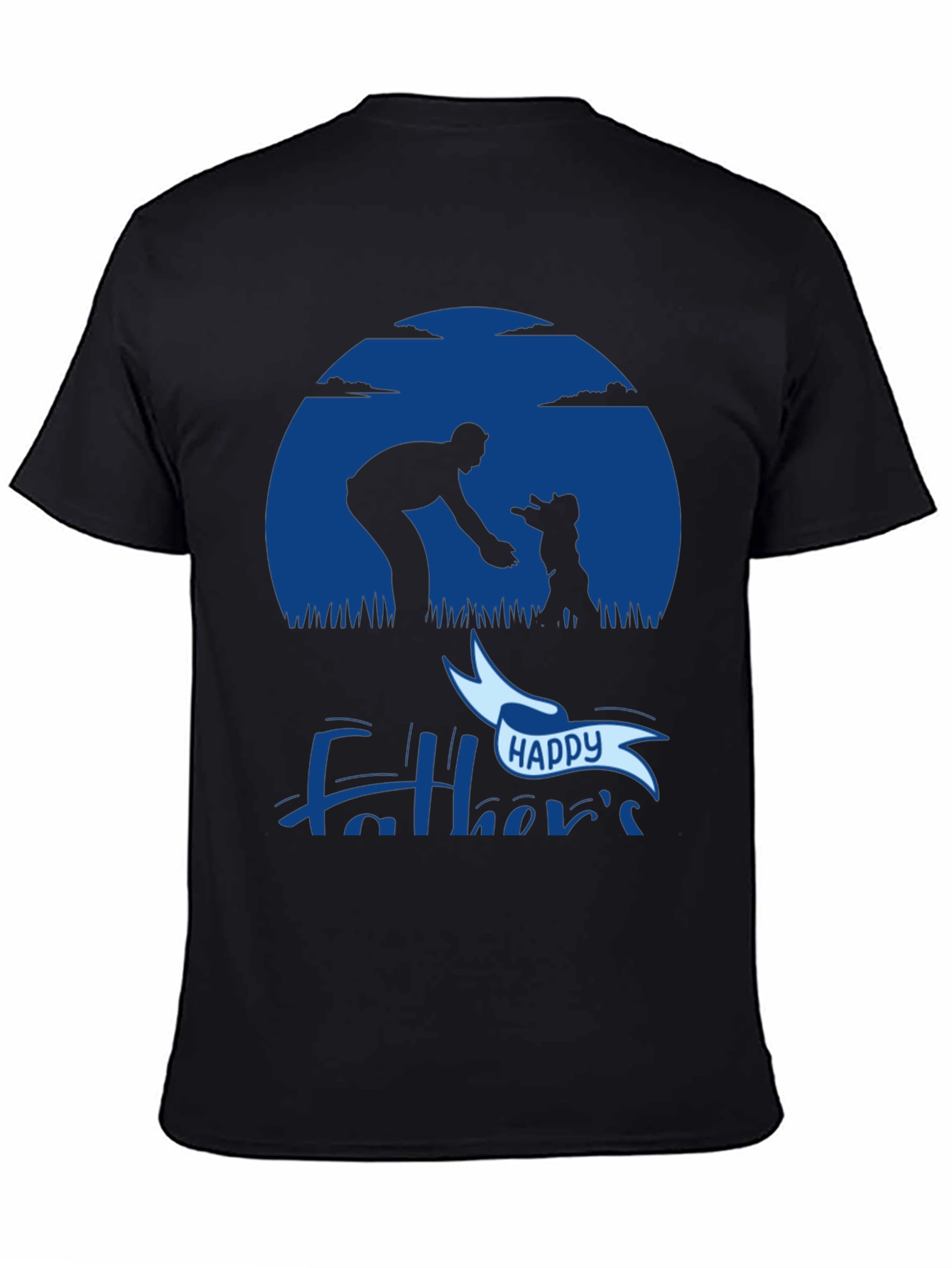 Happy Fathers Day Black T-Shirt