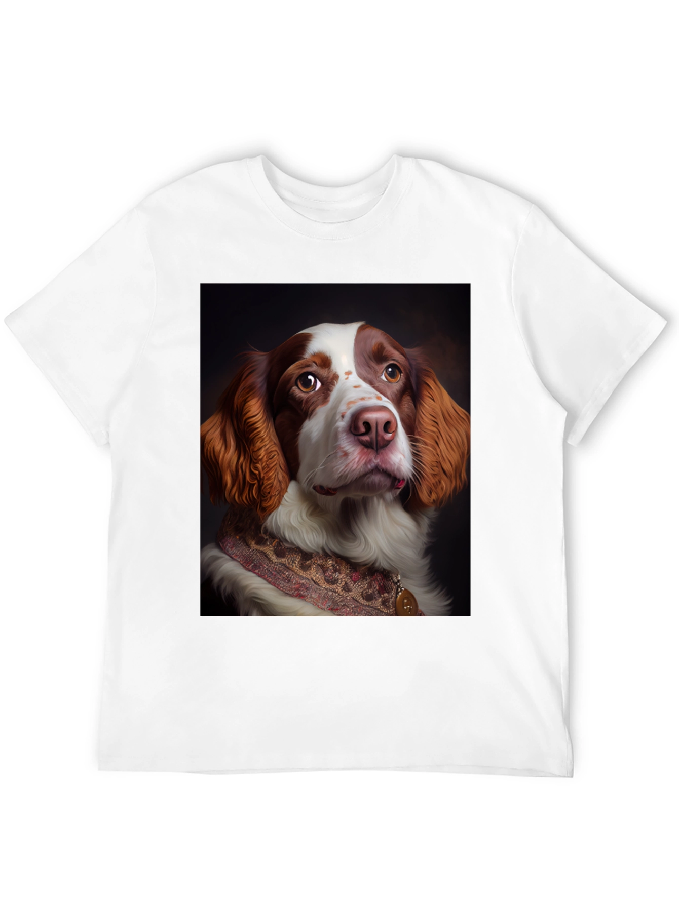 Dog Portrait T-Shirt - Elegant Canine Design