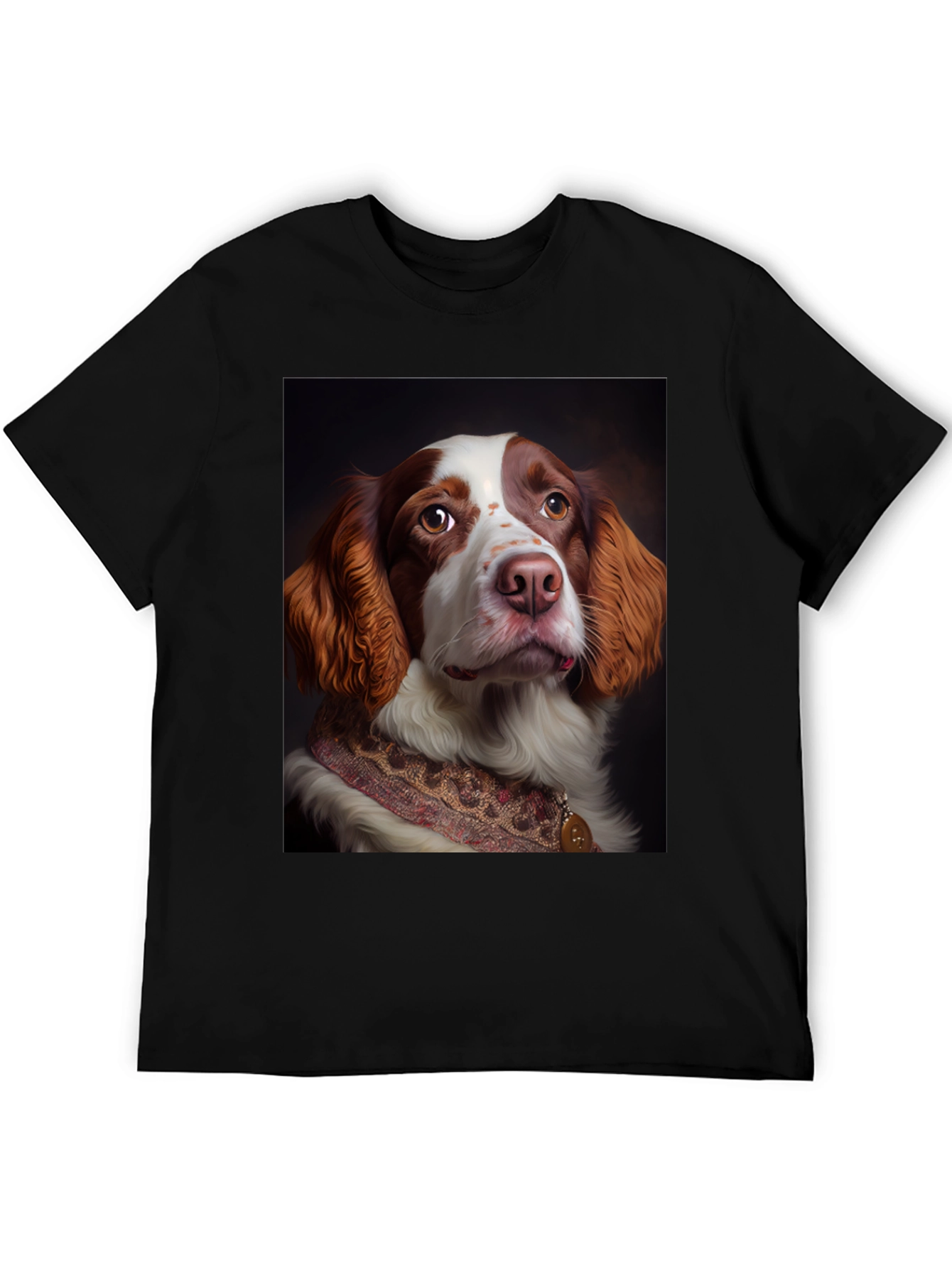Dog Portrait T-Shirt - Elegant Canine Design
