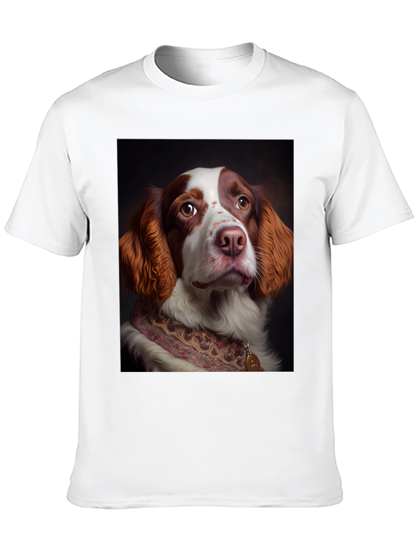 Dog Portrait T-Shirt - Elegant Canine Design