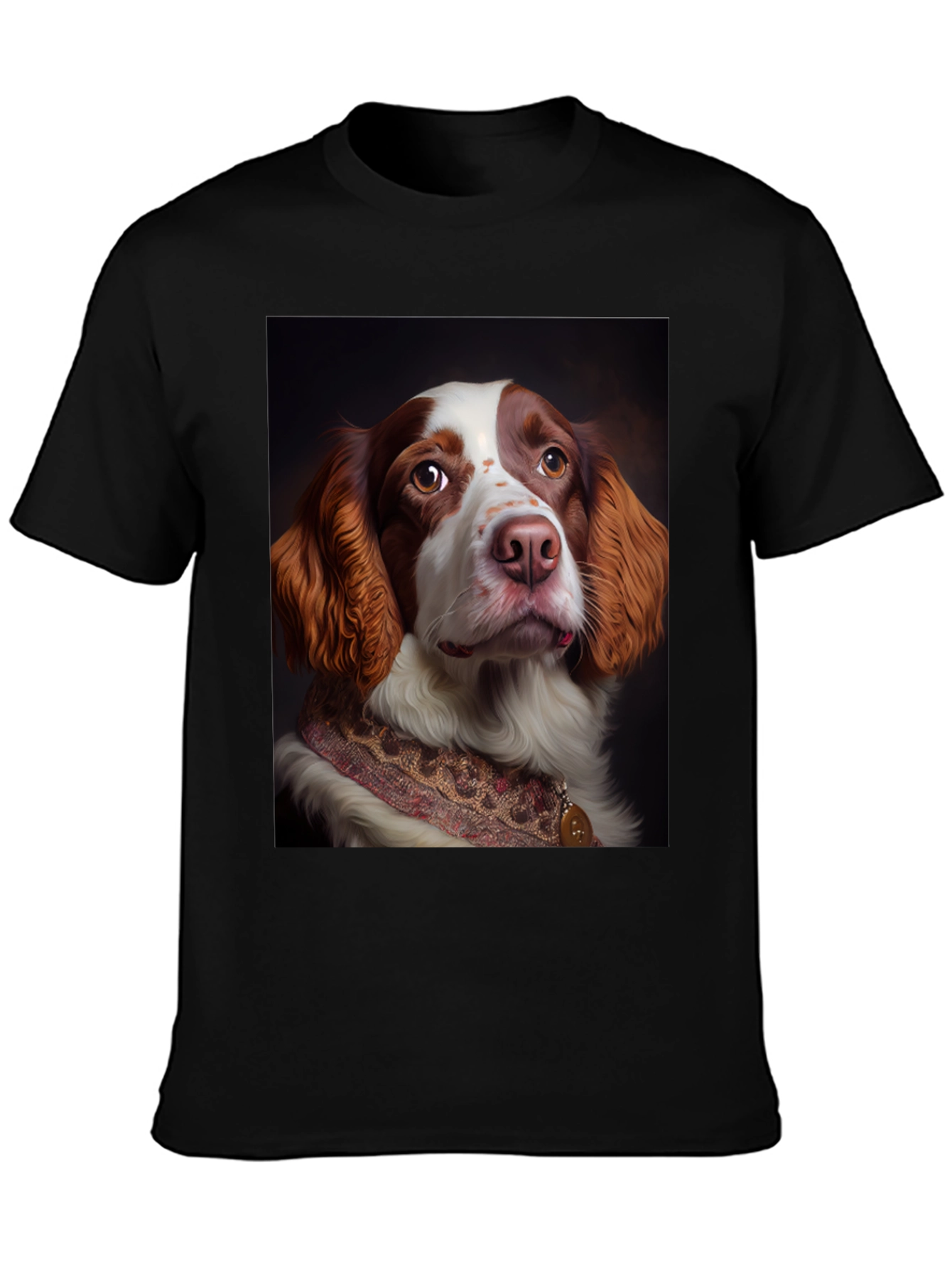 Dog Portrait T-Shirt - Elegant Canine Design