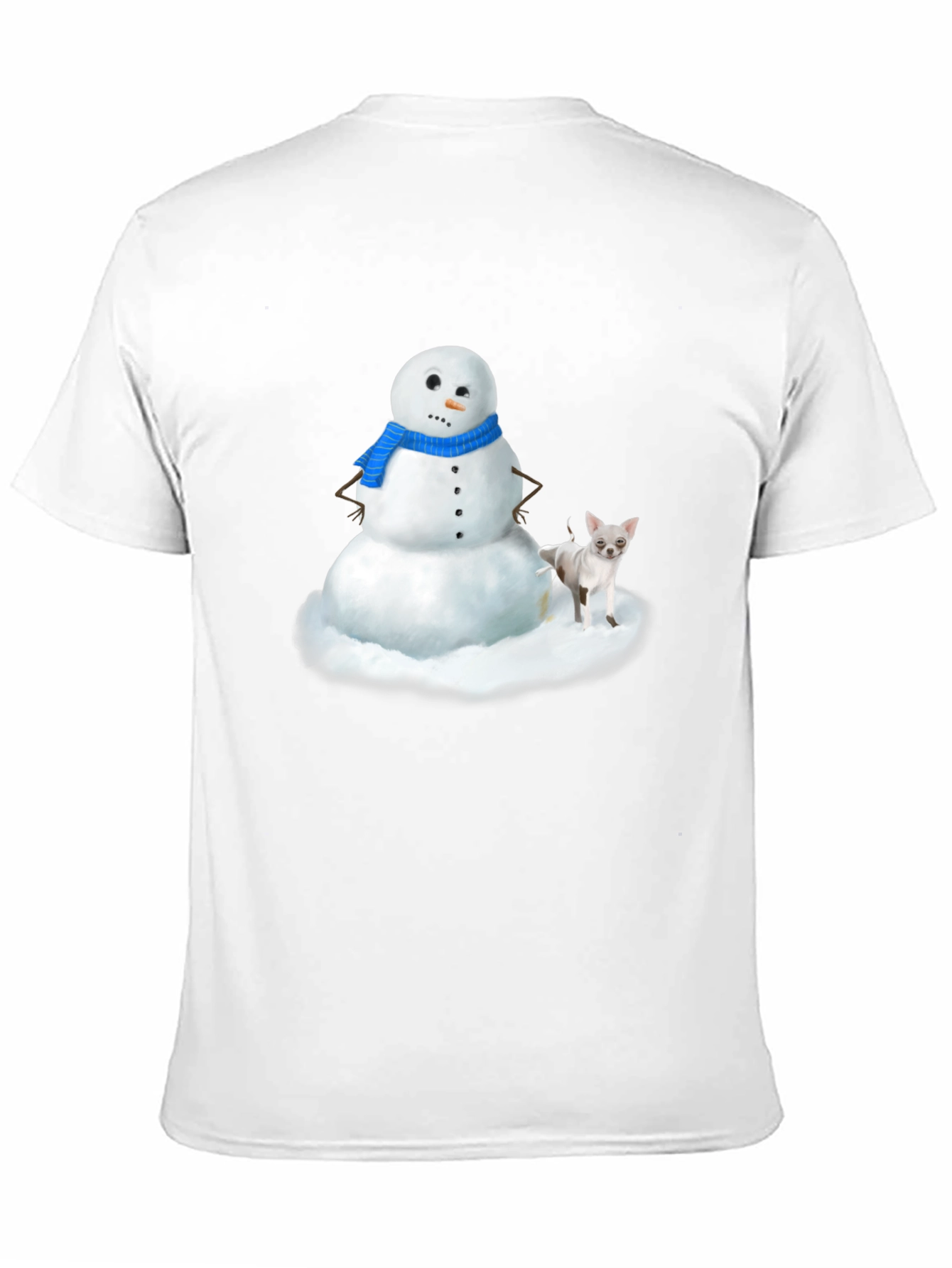 Snowman & Chihuahua Graphic Tee