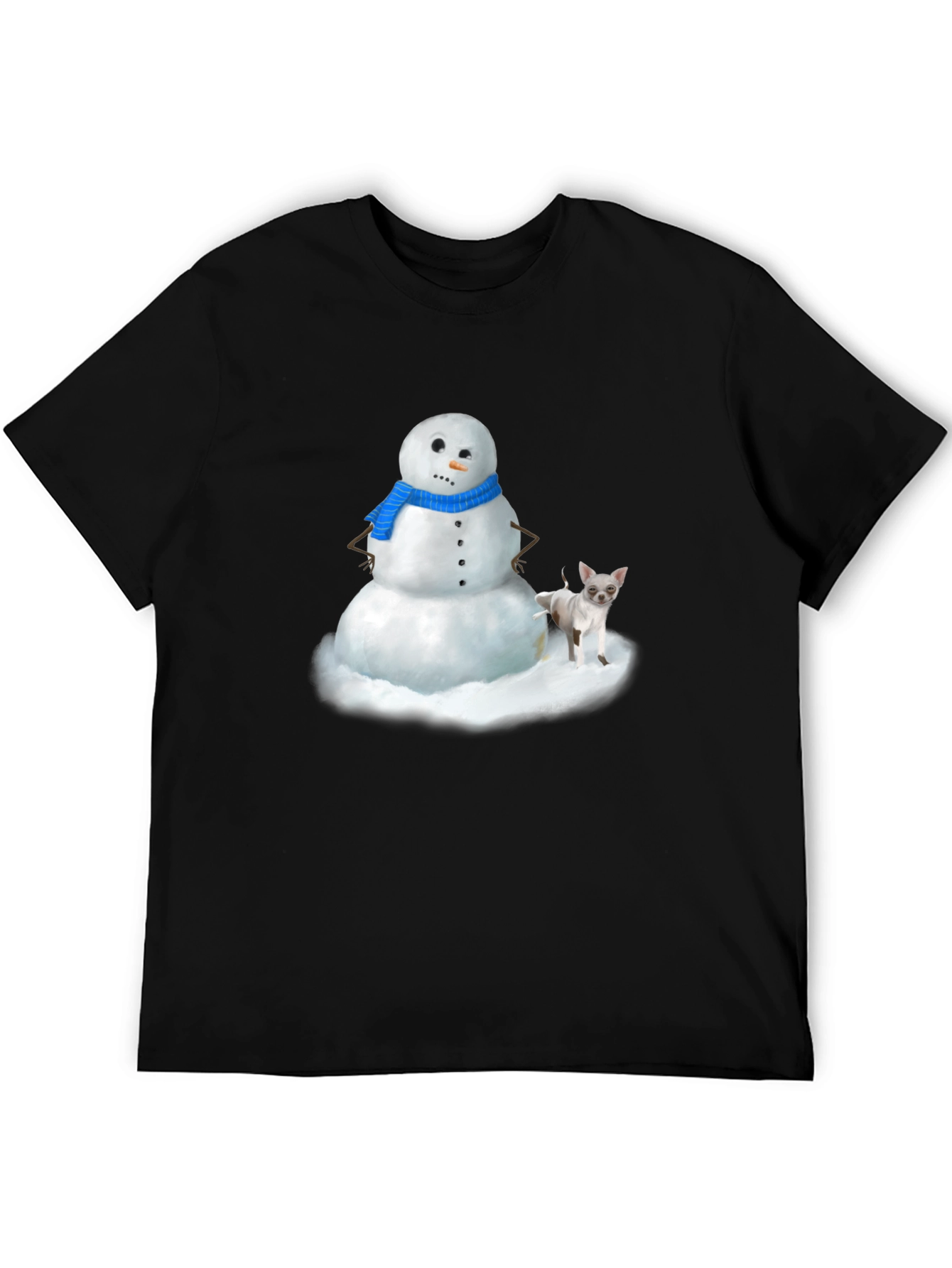 Snowman & Chihuahua Graphic Tee