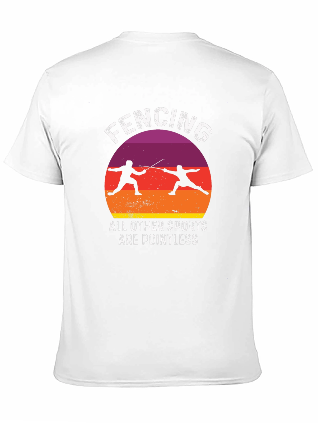 Fencing Pointless Sports Graphic Tee