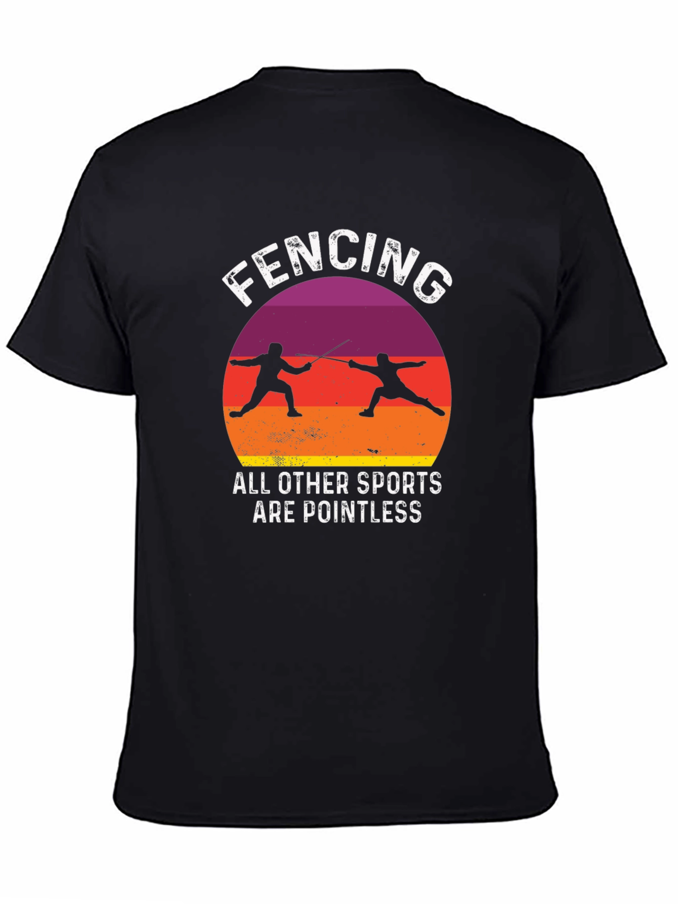 Fencing Pointless Sports Graphic Tee