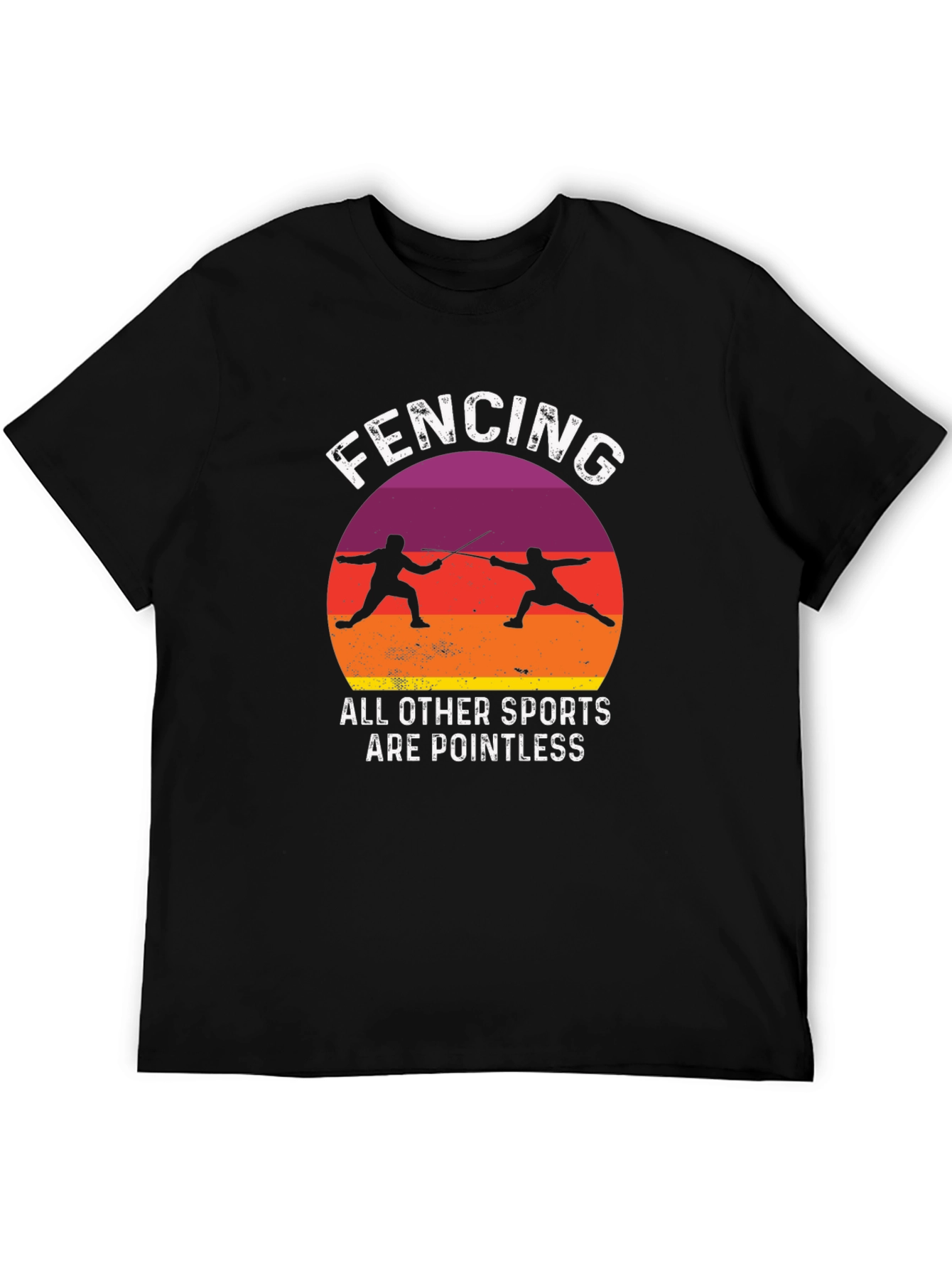 Fencing Pointless Sports Graphic Tee