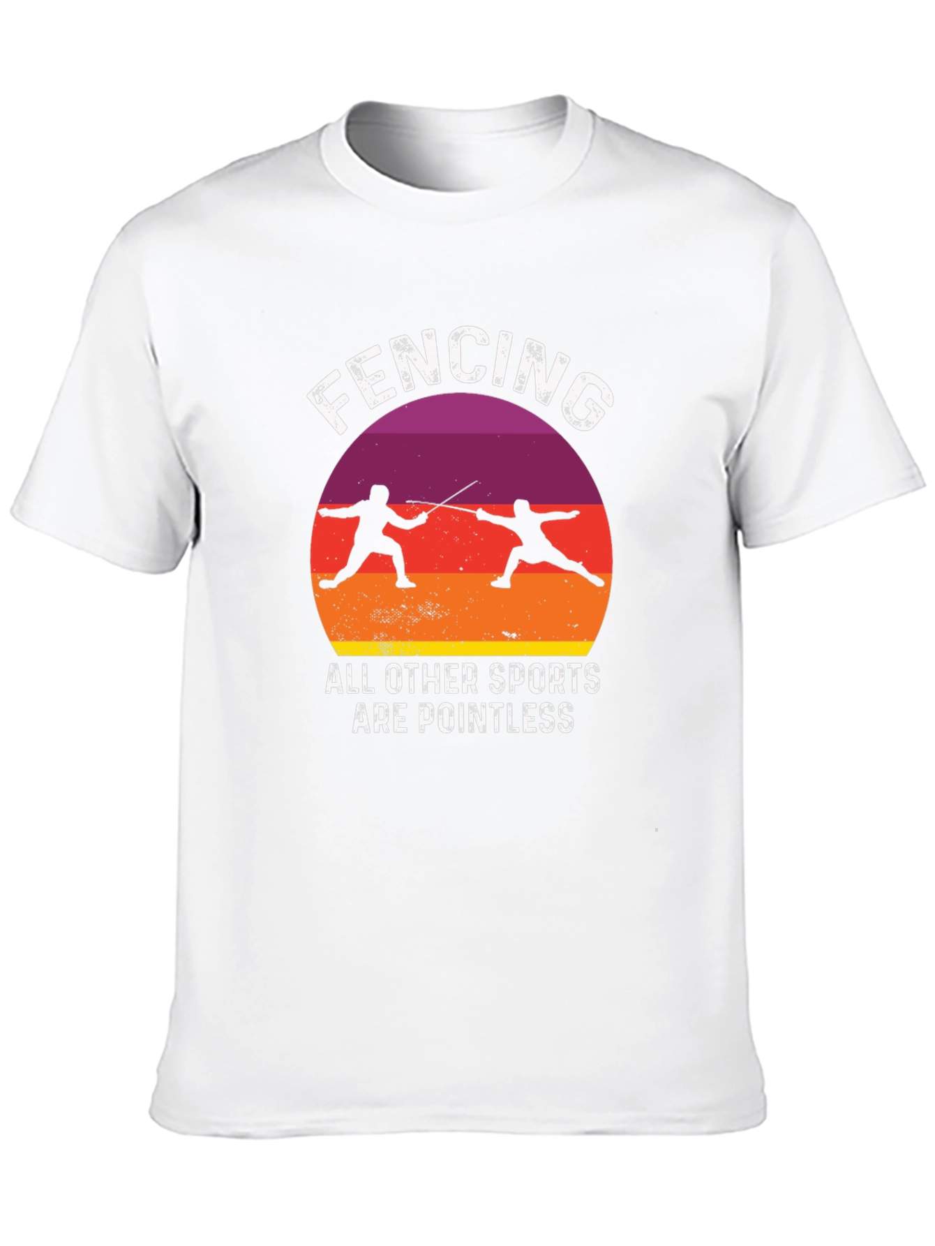 Fencing Pointless Sports Graphic Tee