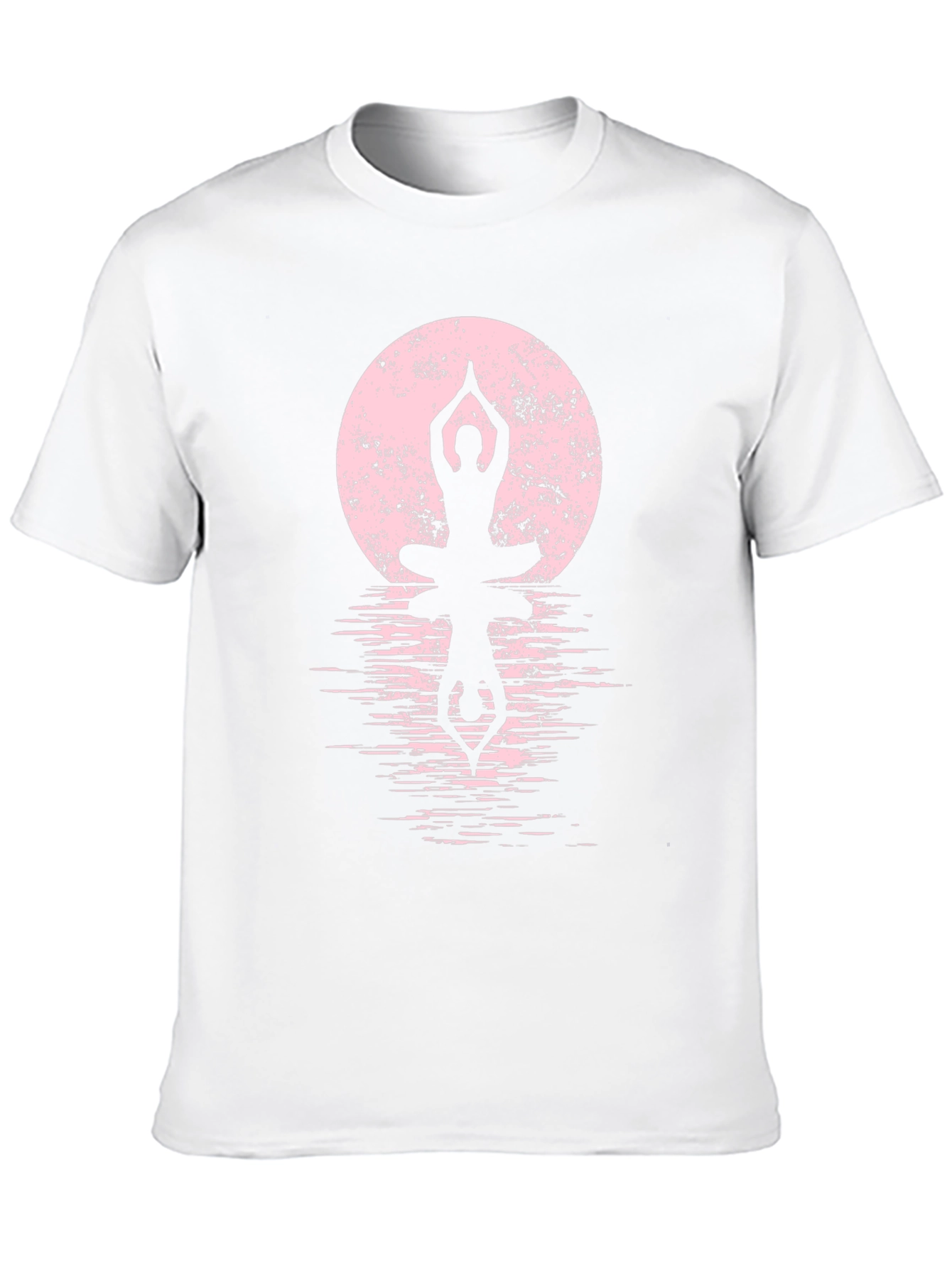 Yoga Moon Graphic Tee - Mens Black Cotton T-Shirt