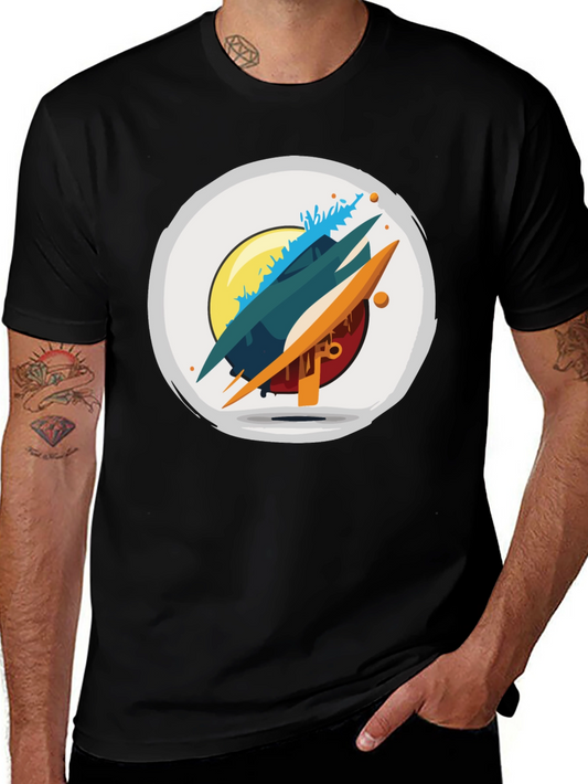 Abstract Graphic T-Shirt - Modern Art Tee