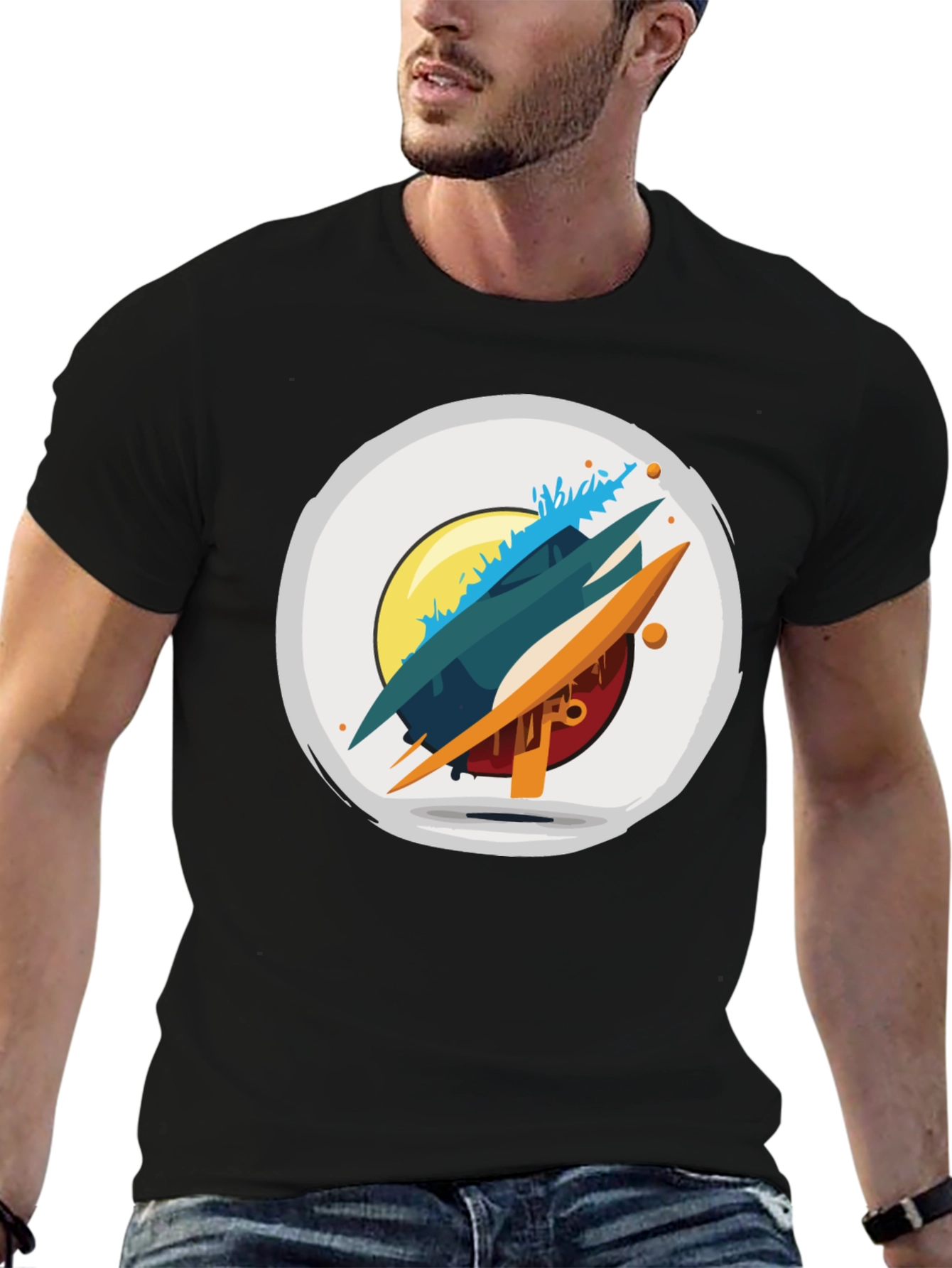 Abstract Graphic T-Shirt - Modern Art Tee