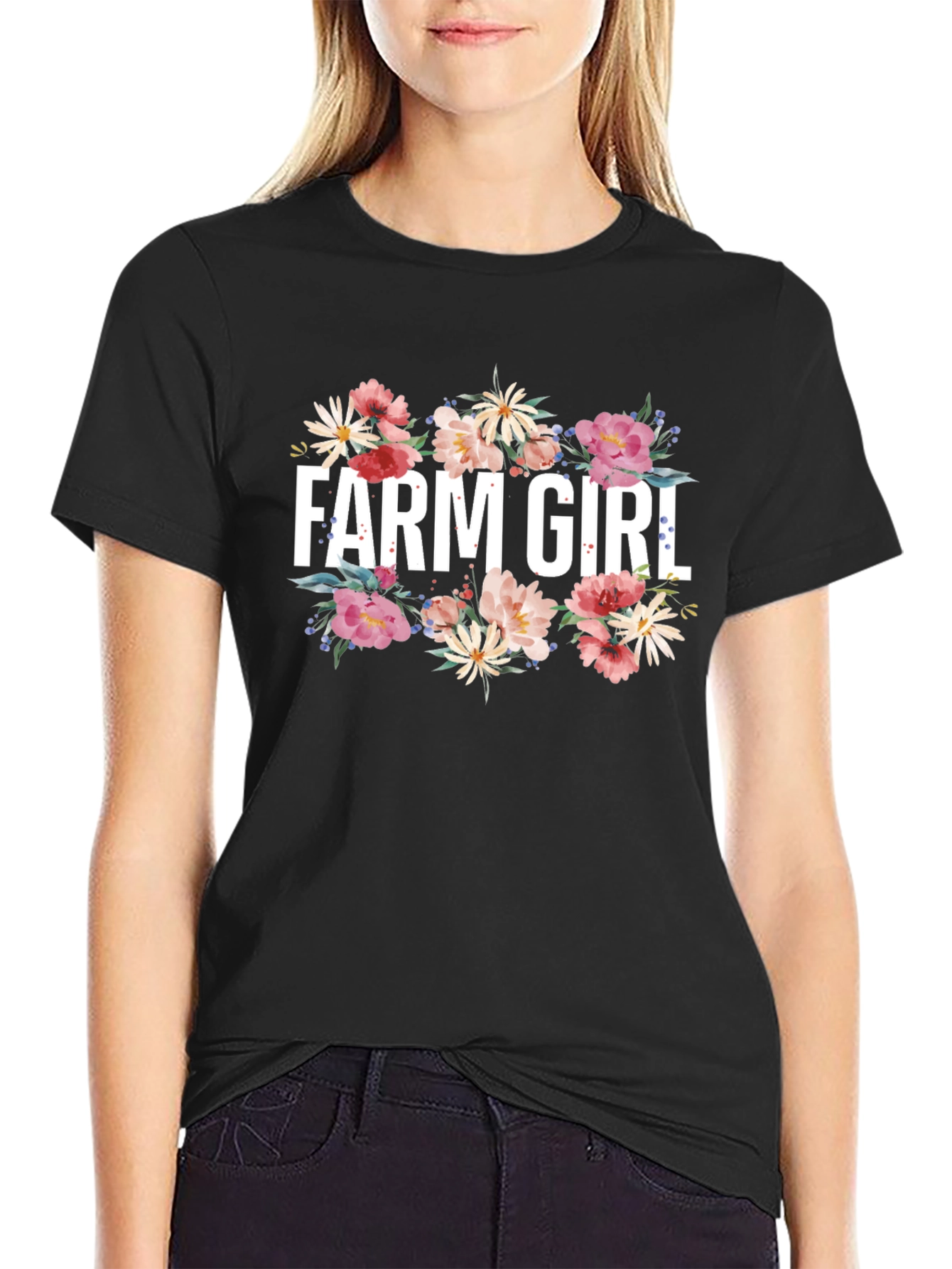 Farm Girl Floral Tee