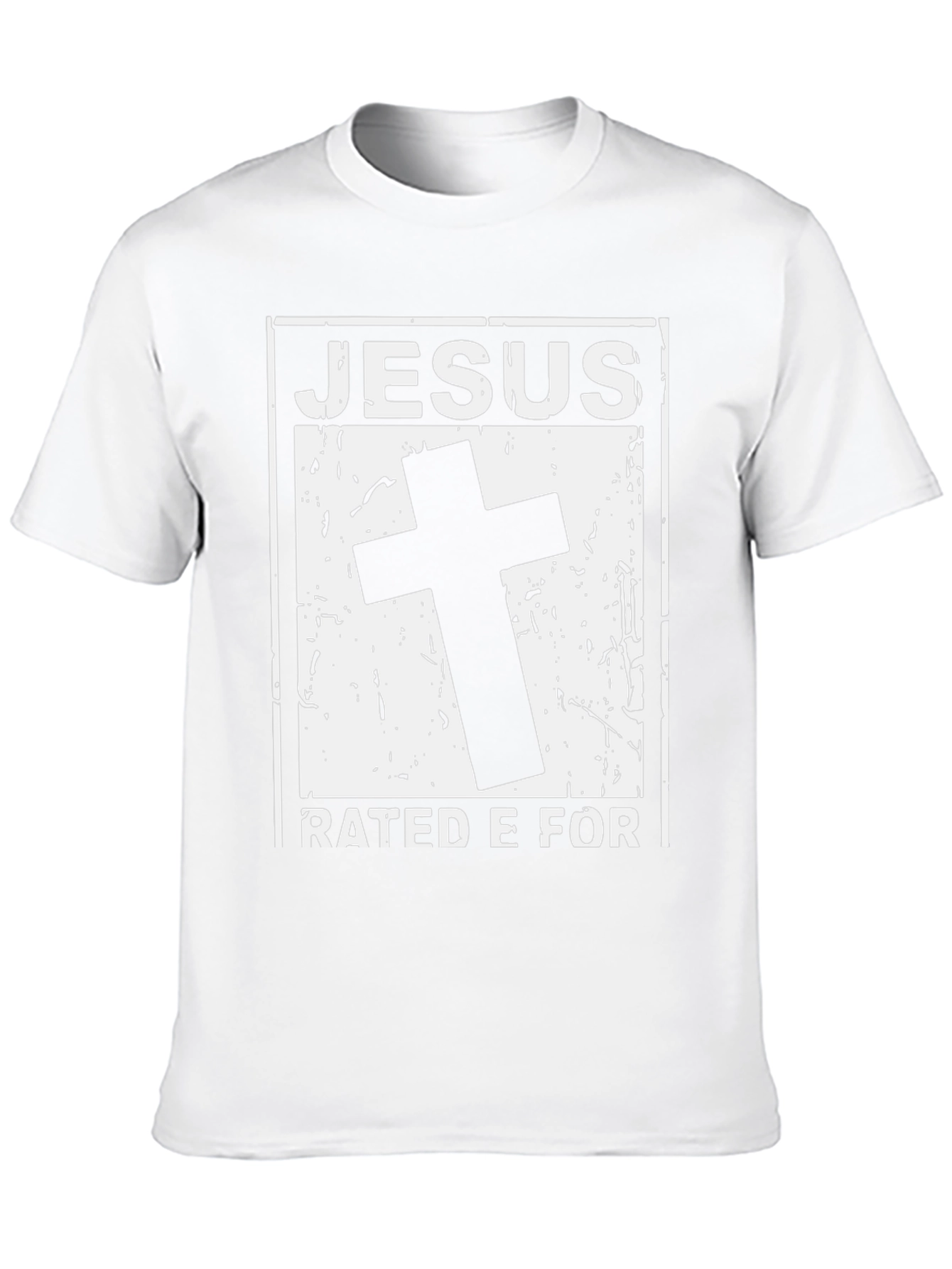 Jesus Rated E For Everyone Black T-Shirt