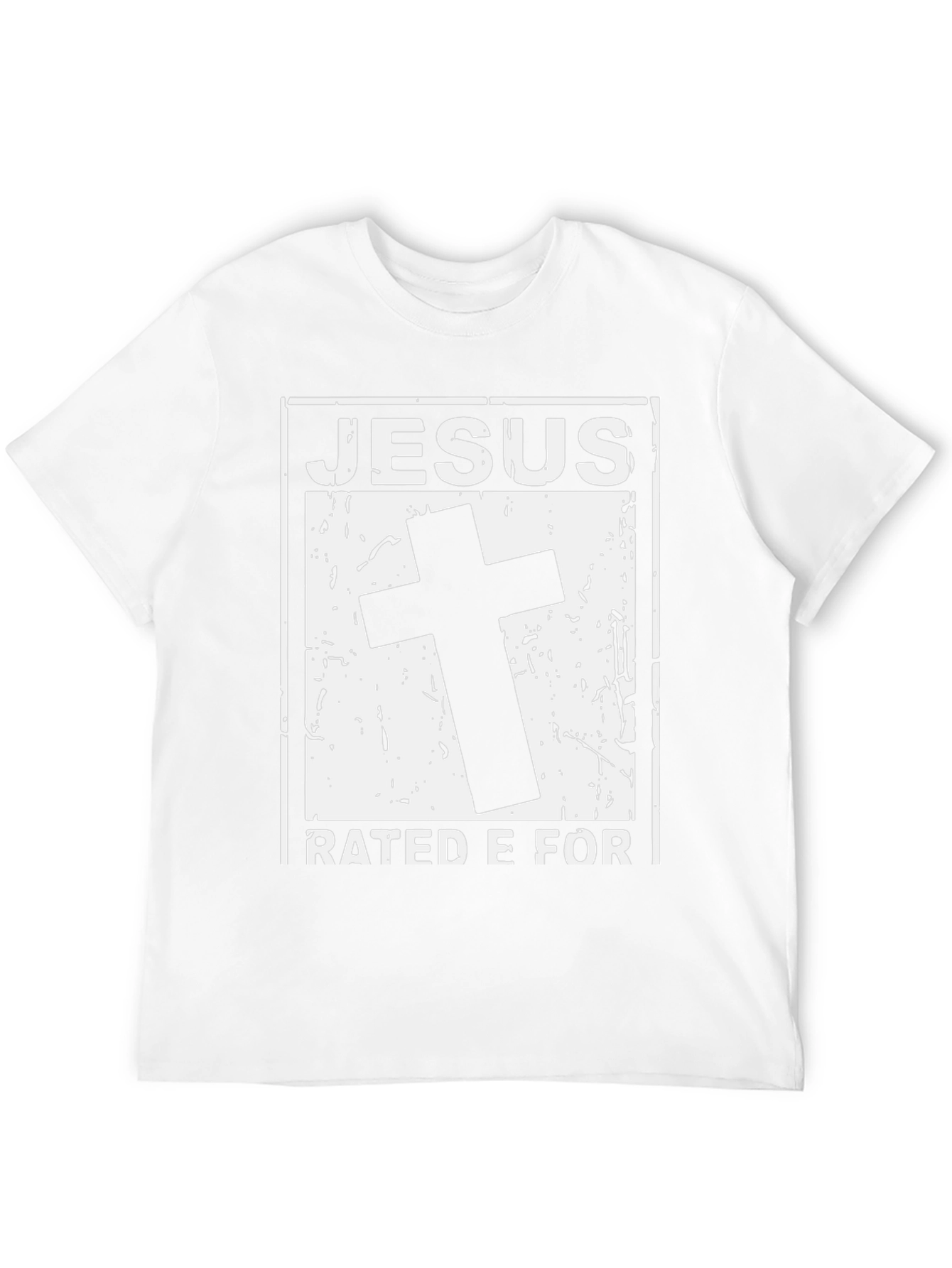 Jesus Rated E For Everyone Black T-Shirt
