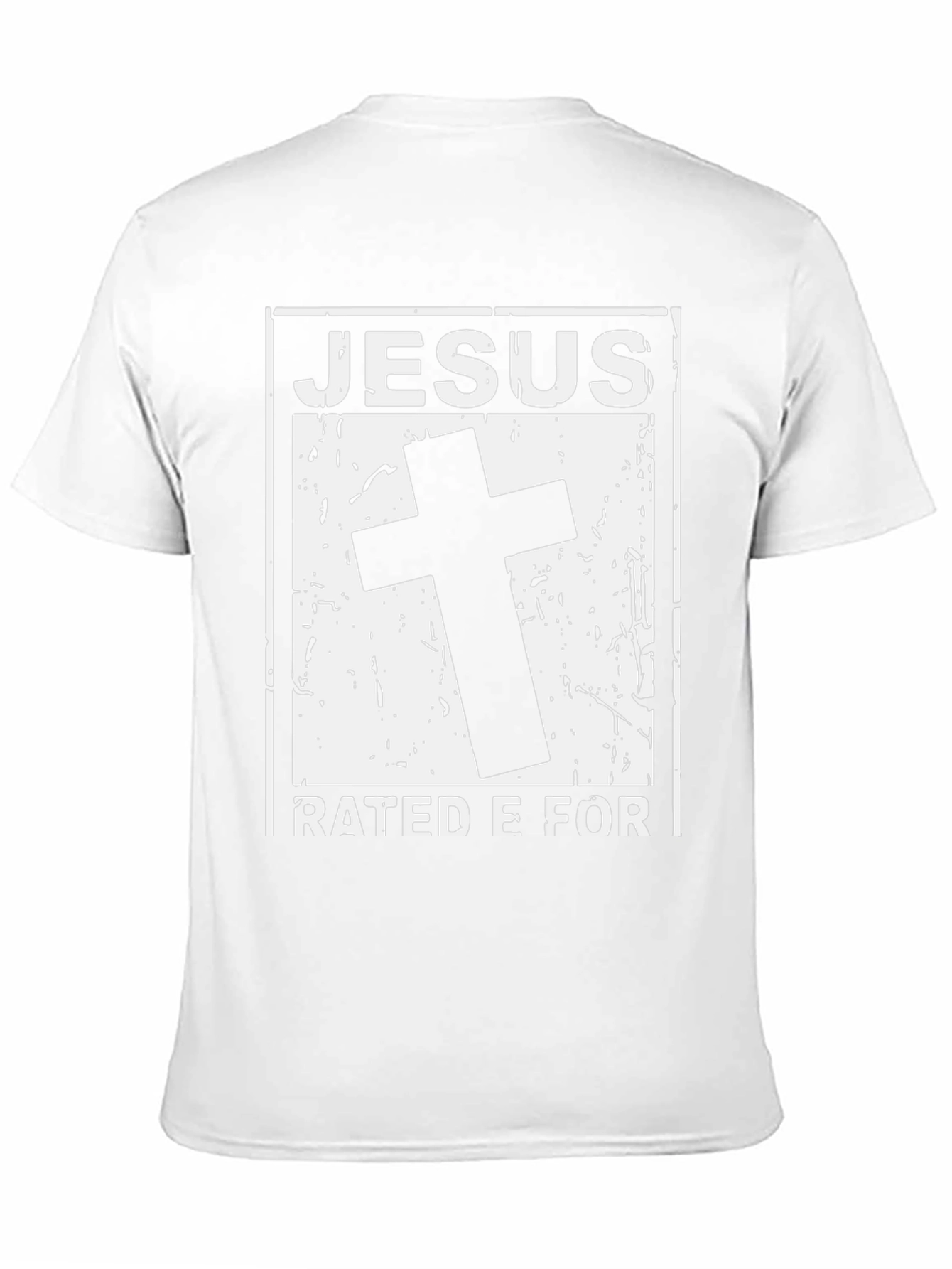Jesus Rated E For Everyone Black T-Shirt