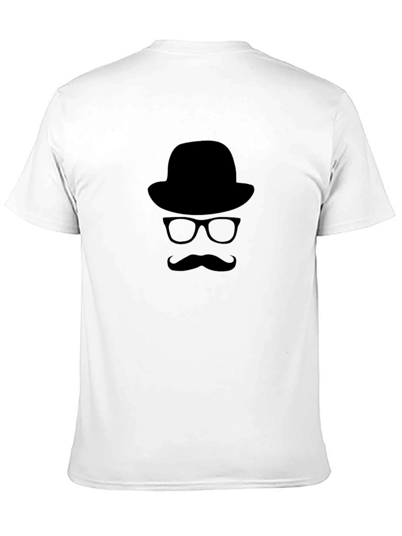 Retro Gentleman T-Shirt - Hat Glasses Mustache