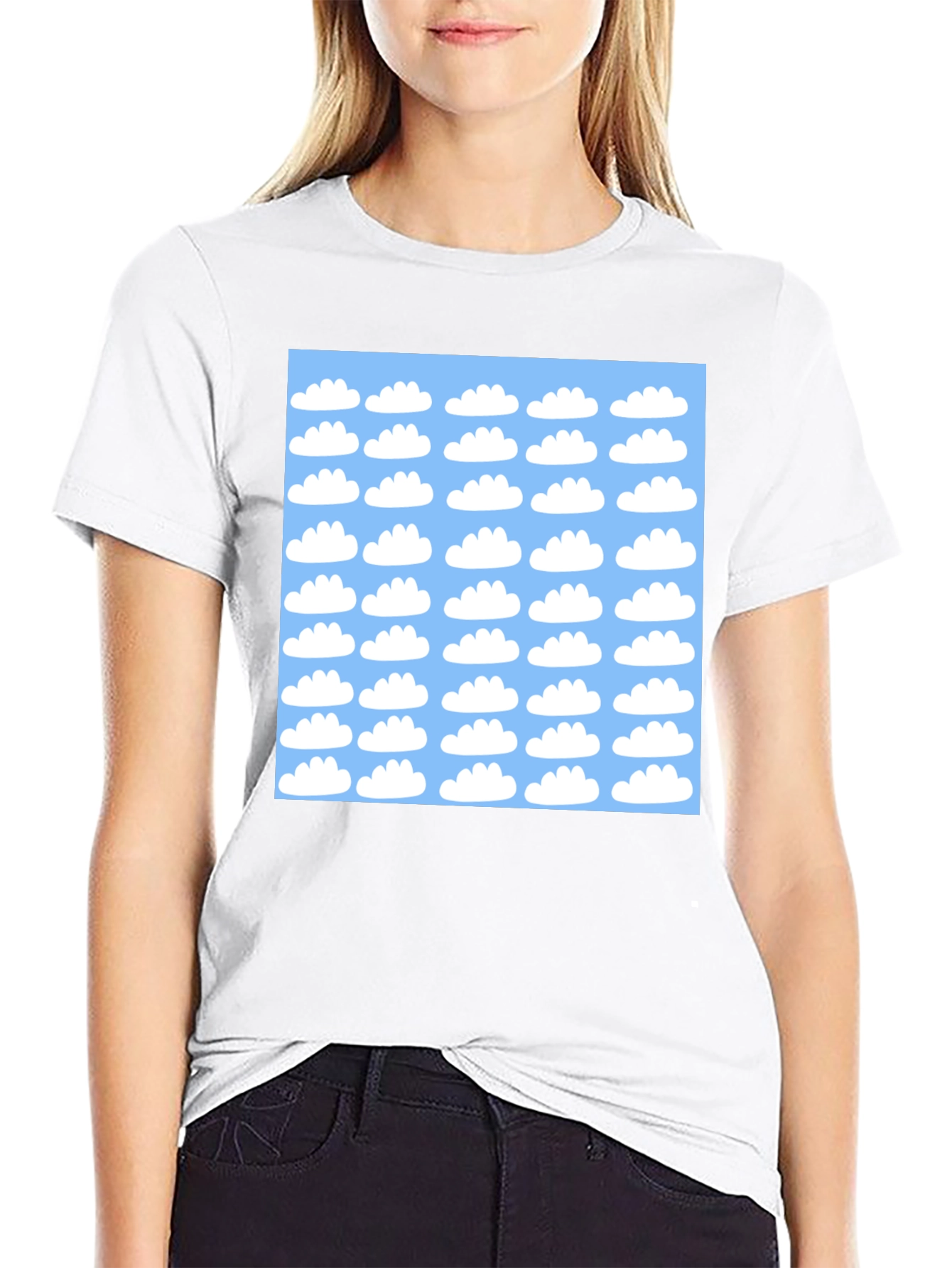 Sky Cloud Pattern T-Shirt