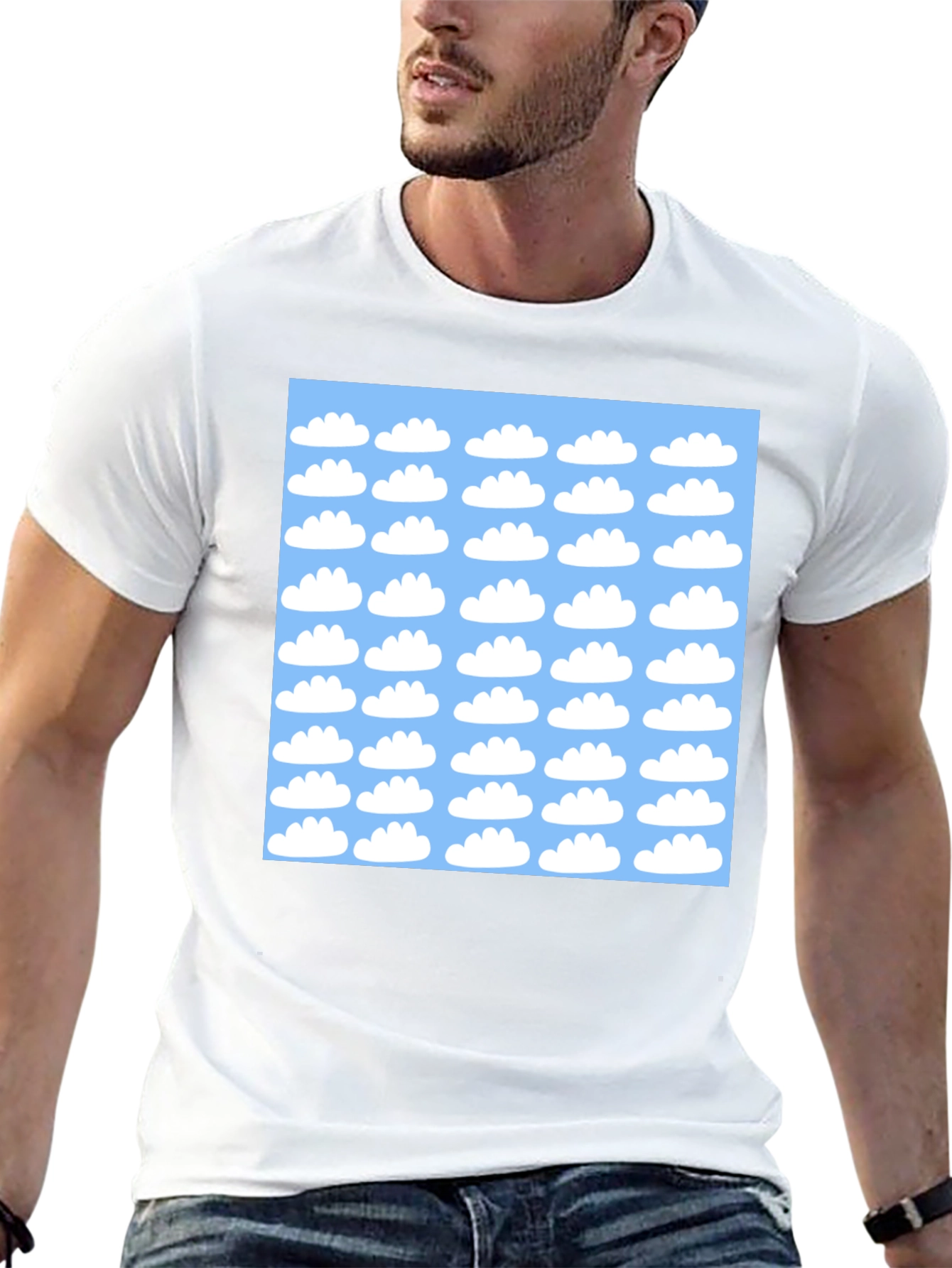 Sky Cloud Pattern T-Shirt