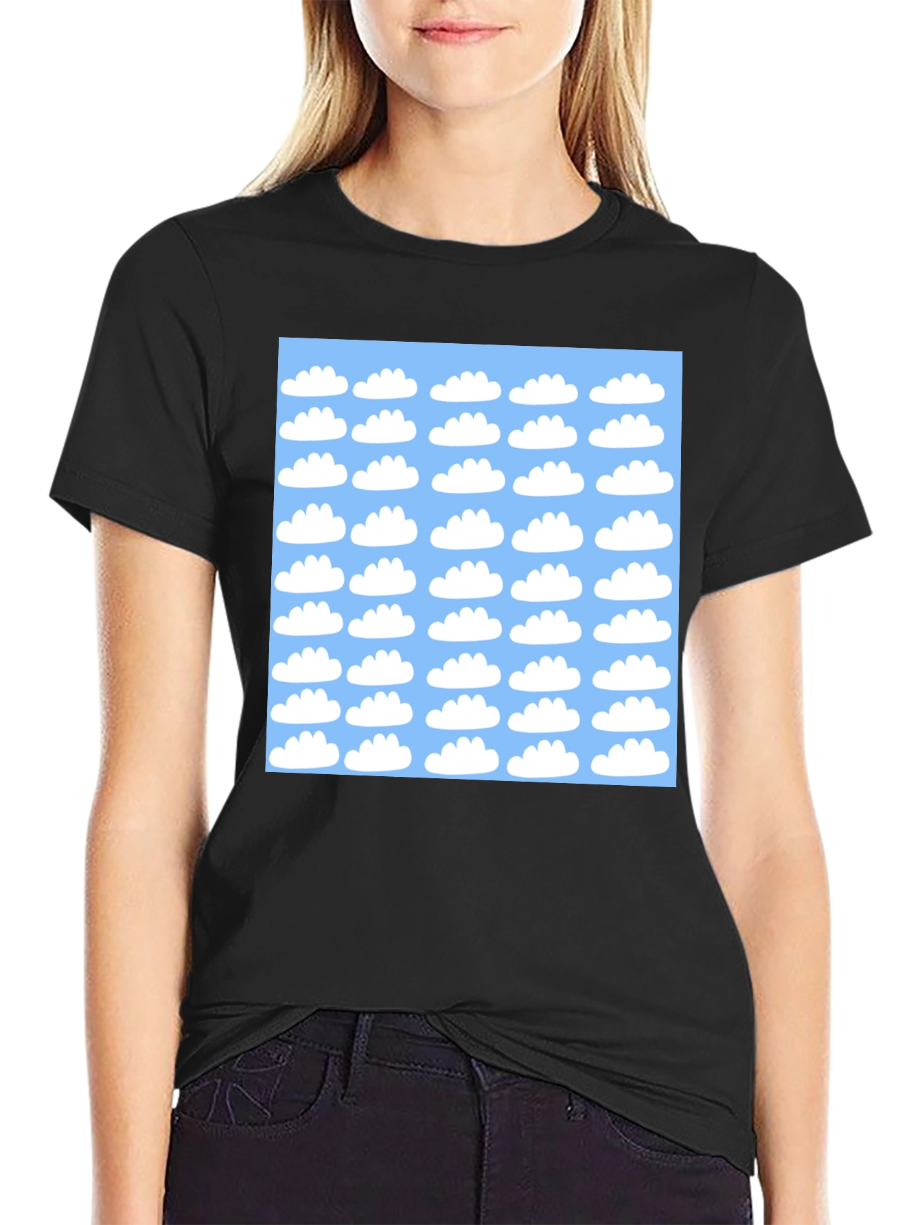 Sky Cloud Pattern T-Shirt