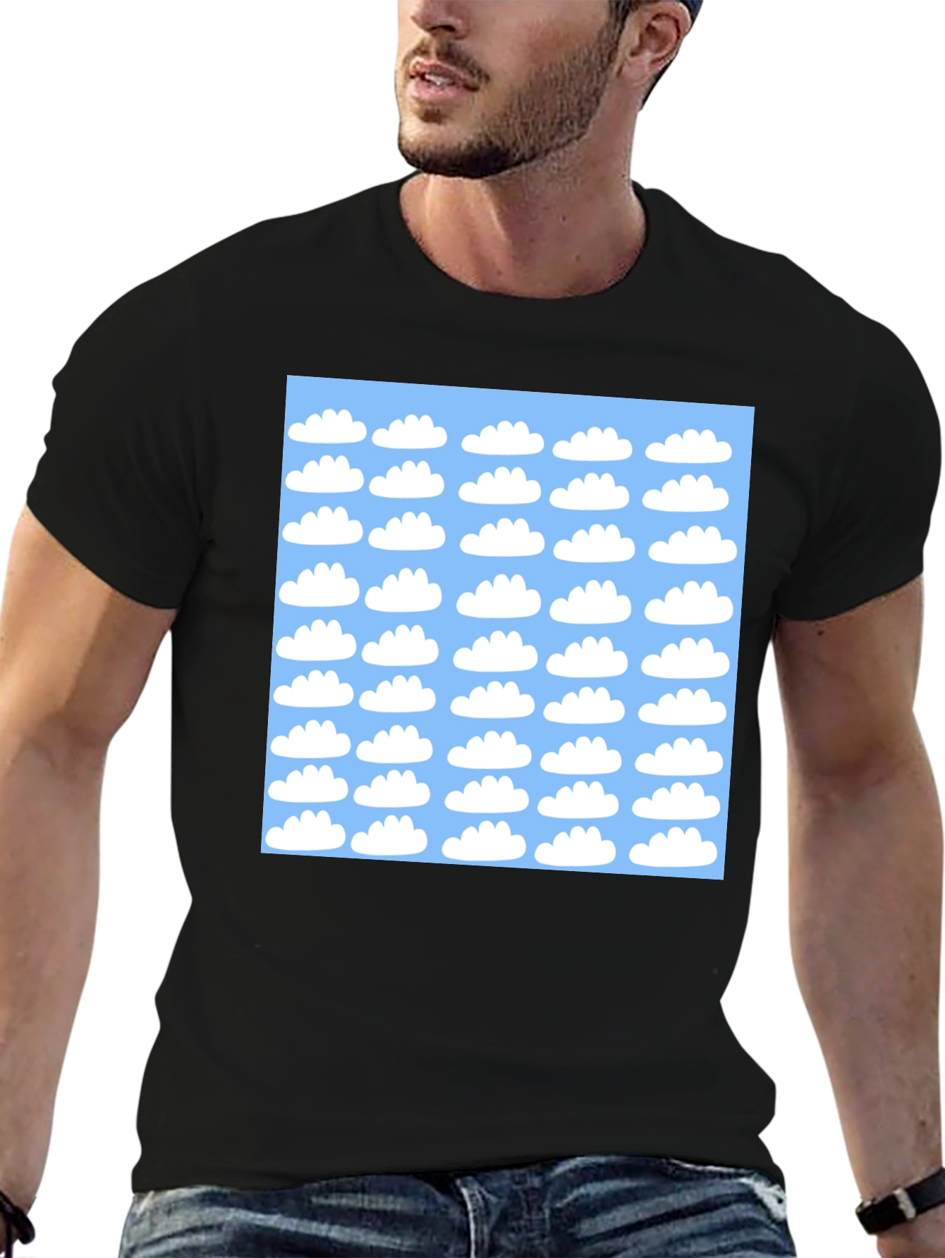 Sky Cloud Pattern T-Shirt