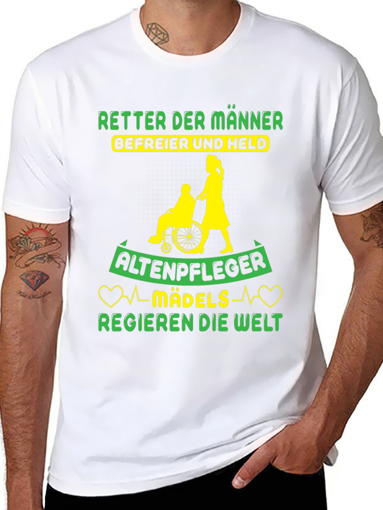 Altenpfleger Mädels Regieren T-Shirt