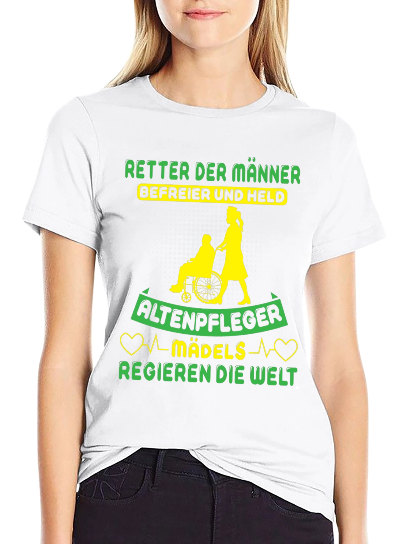 Altenpfleger Mädels Regieren T-Shirt