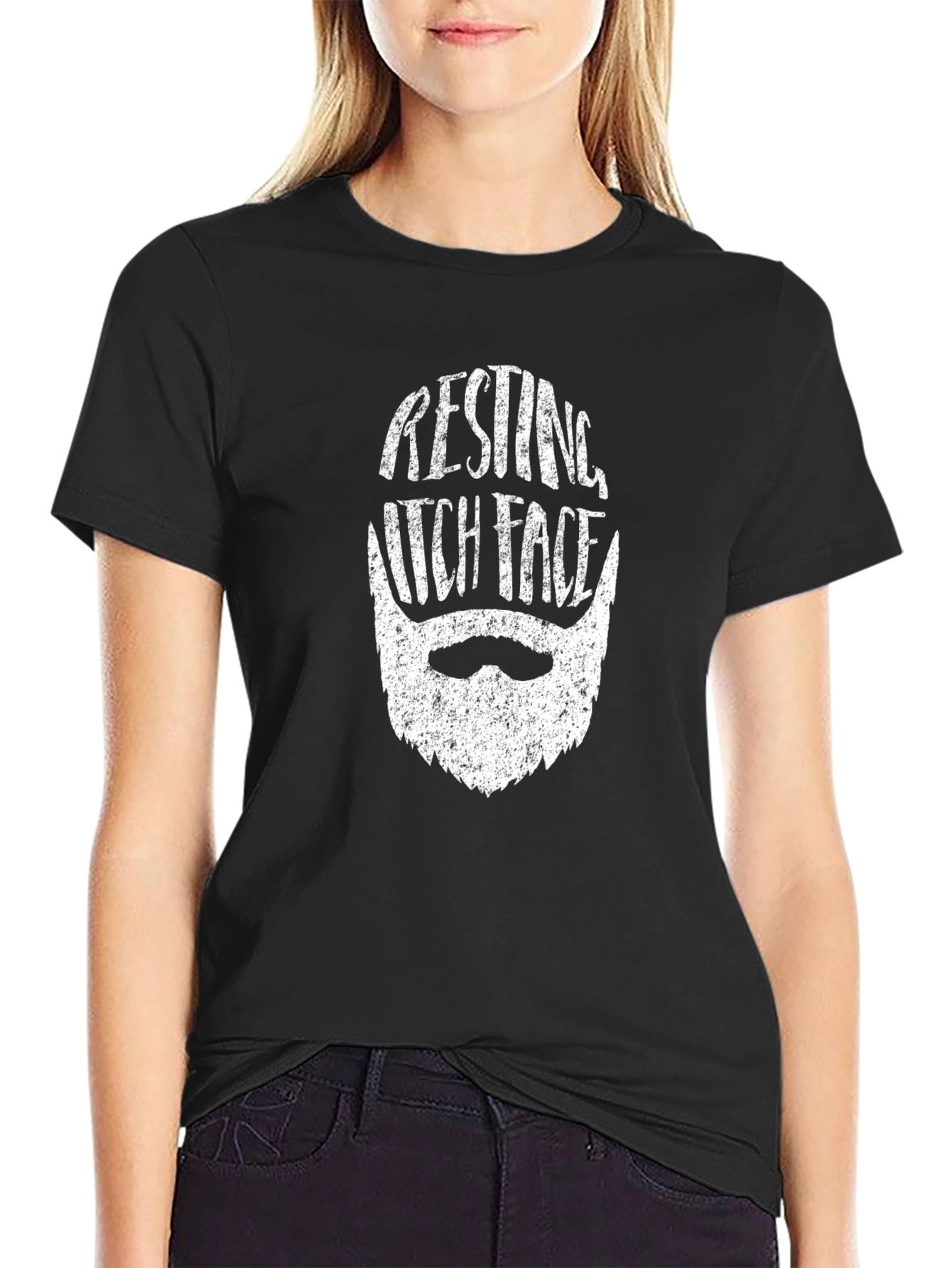 Resting Witch Face Black T-Shirt