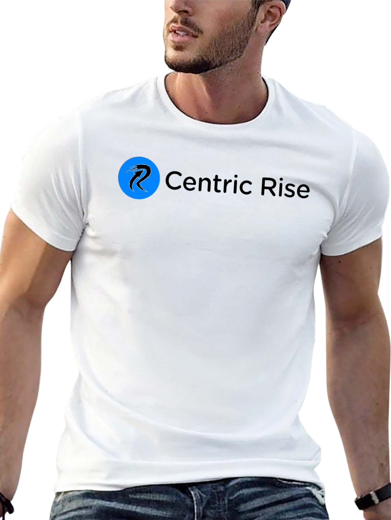 Centric Rise Black T-Shirt - Modern Casual Wear