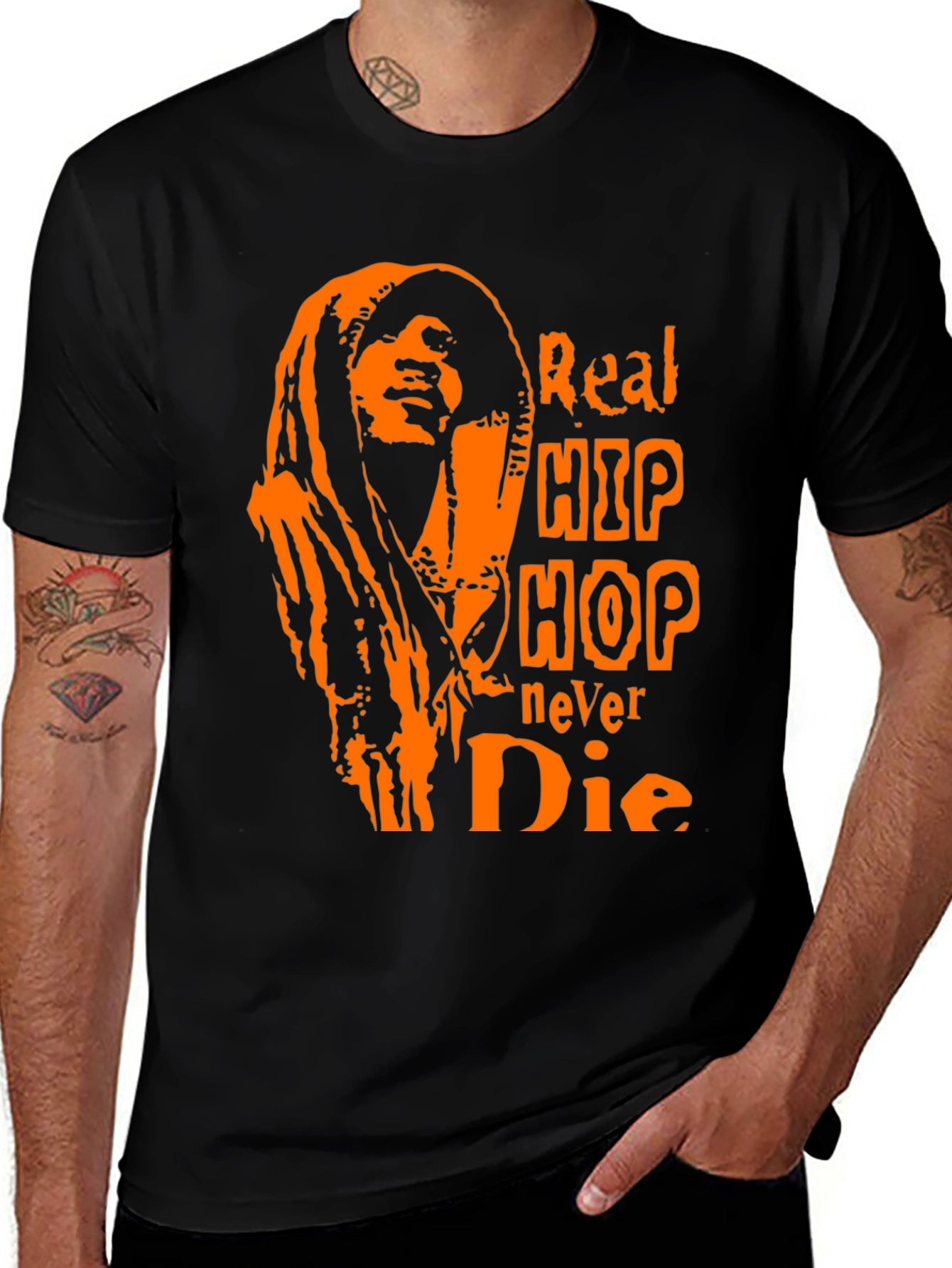 Real Hip Hop Never Die Graphic Tee