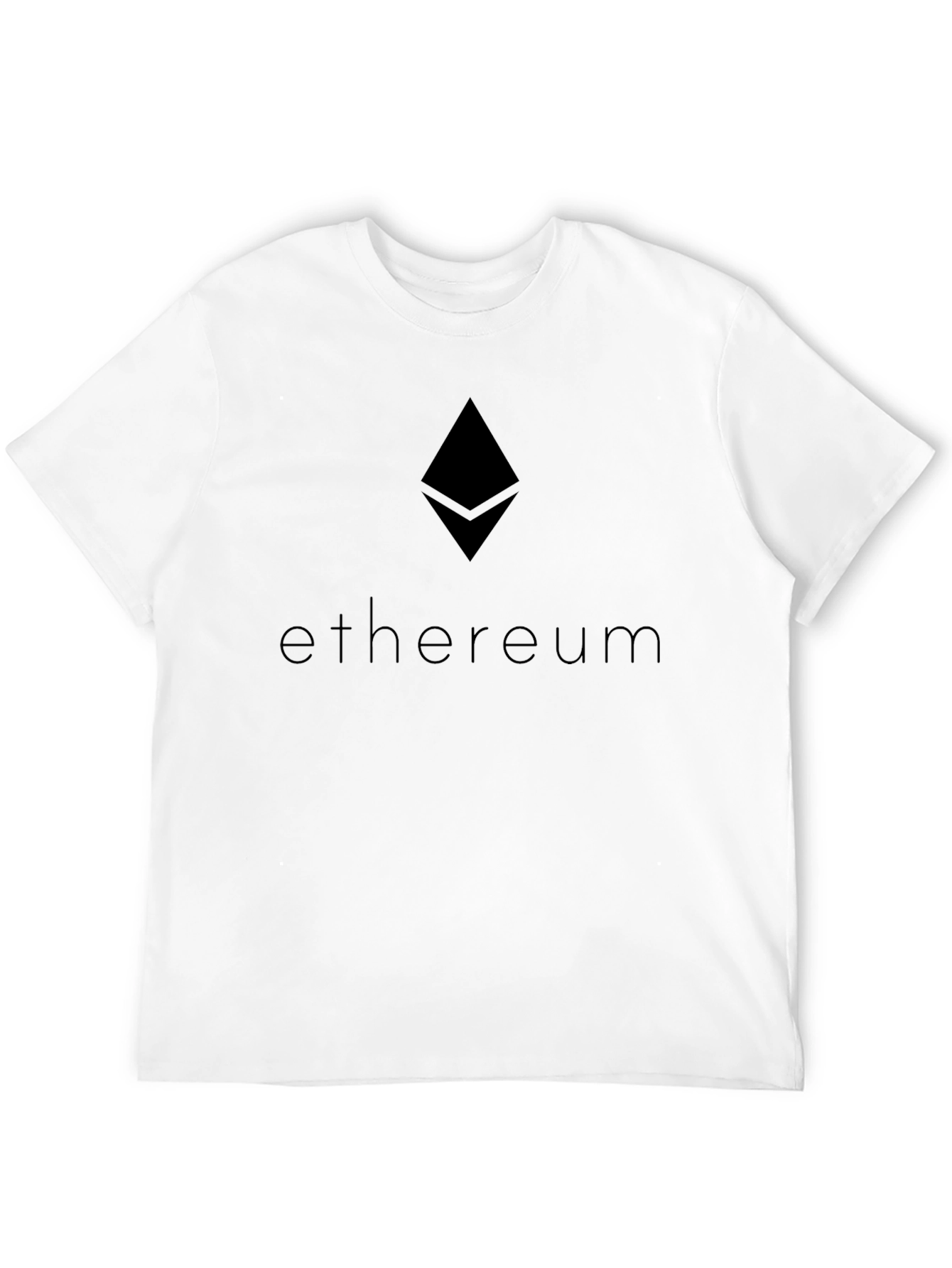 Ethereum Crypto Black T-Shirt - Minimalist Style
