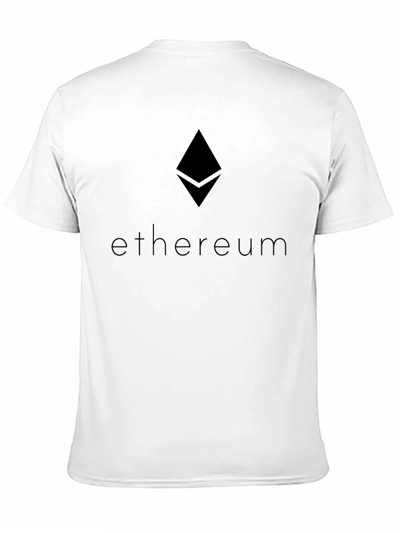 Ethereum Crypto Black T-Shirt - Minimalist Style