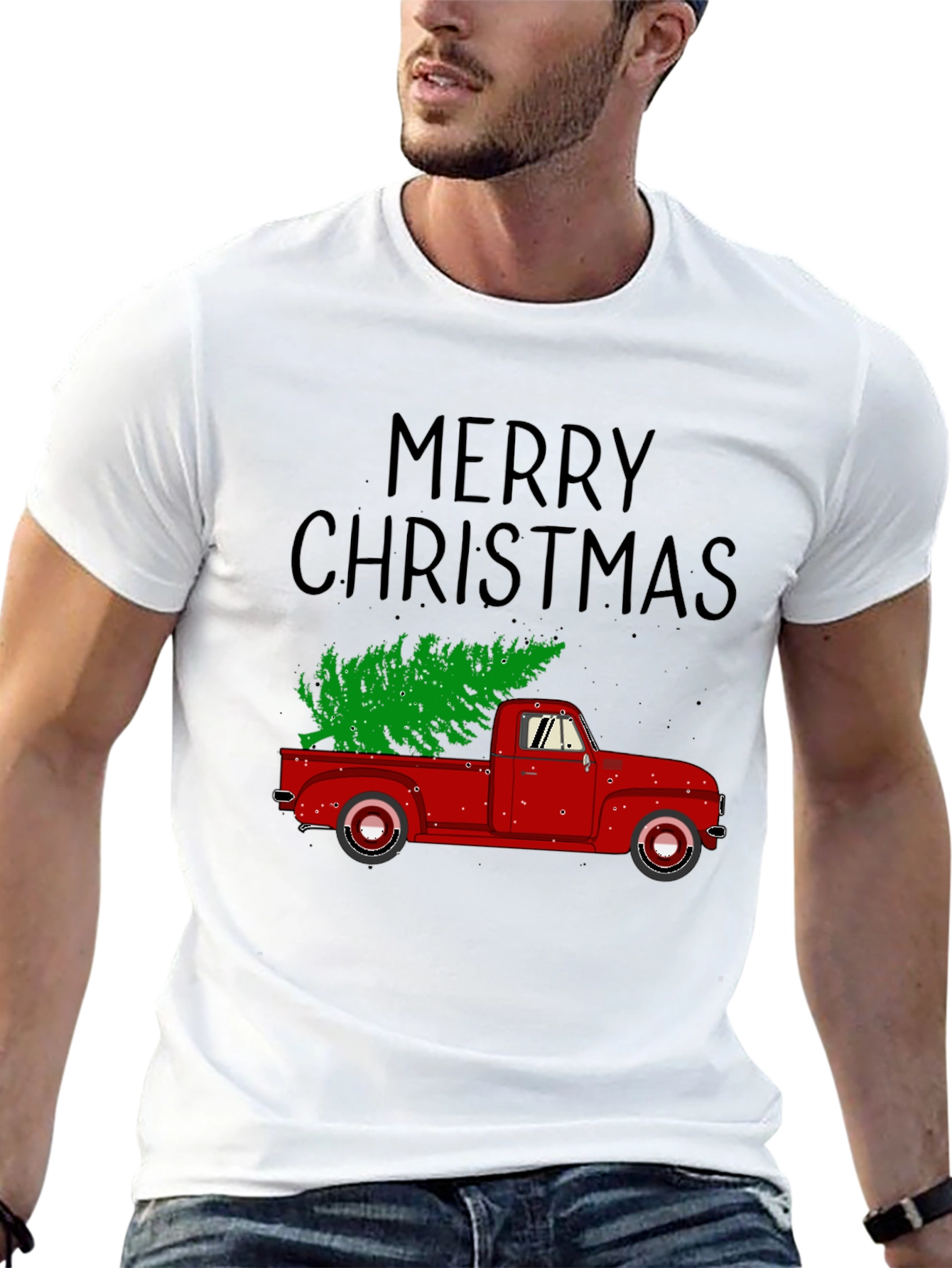 Merry Christmas Truck Tee