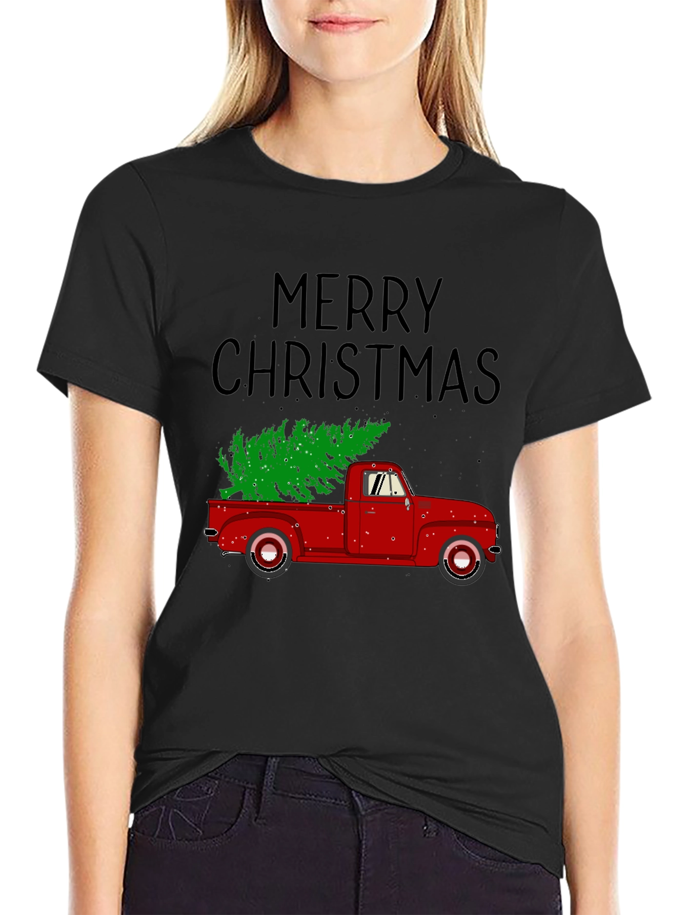 Merry Christmas Truck Tee