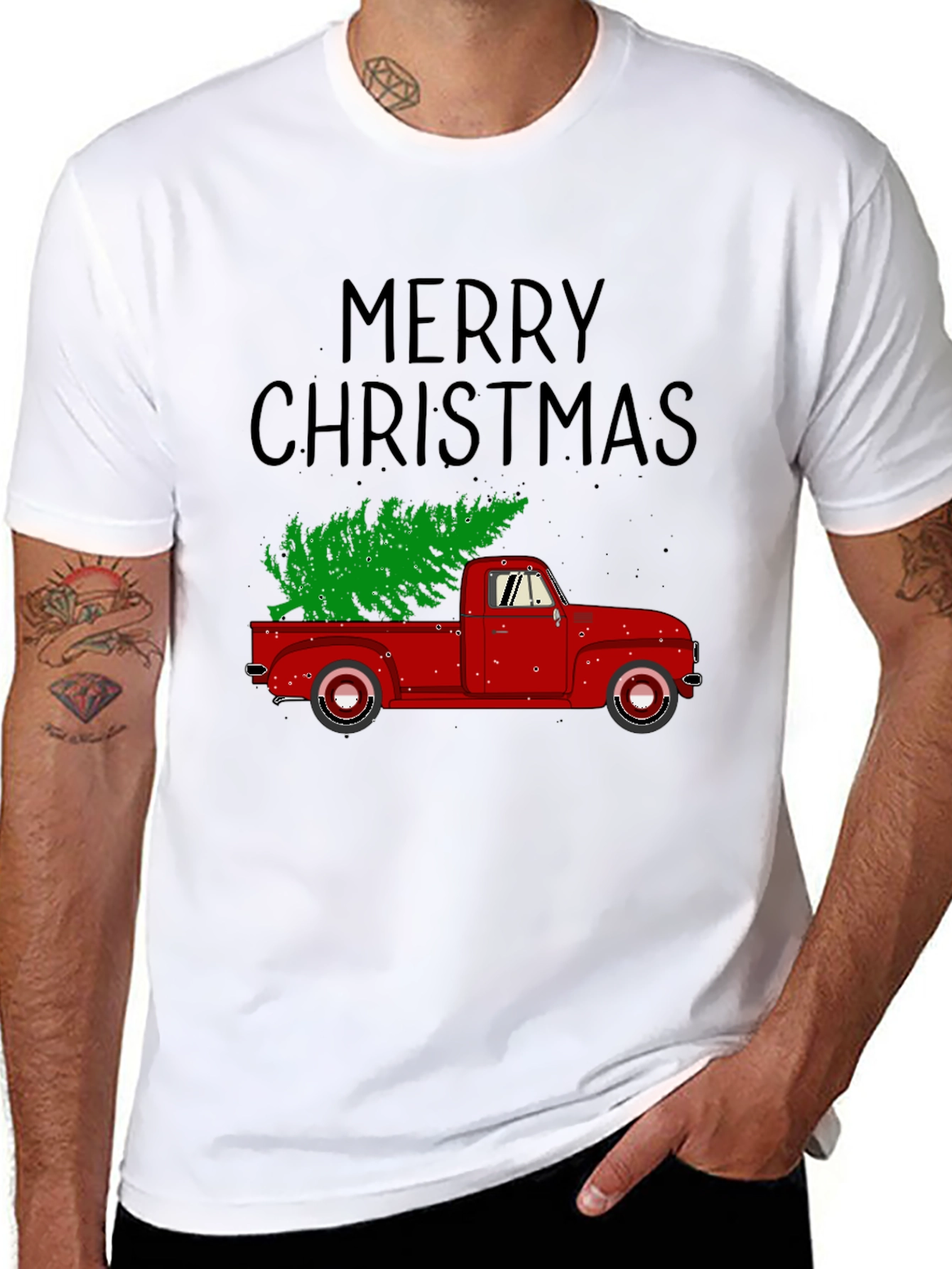 Merry Christmas Truck Tee