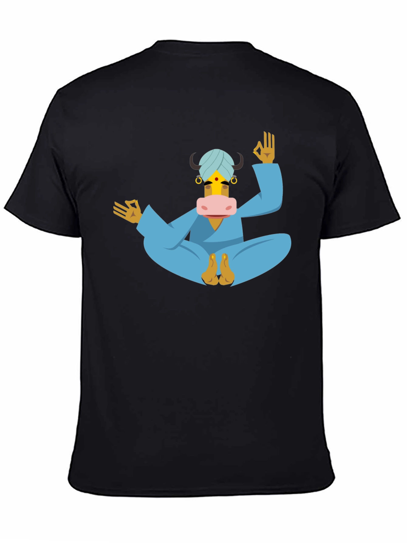 Yoga Cow T-Shirt - Meditating Bull Tee