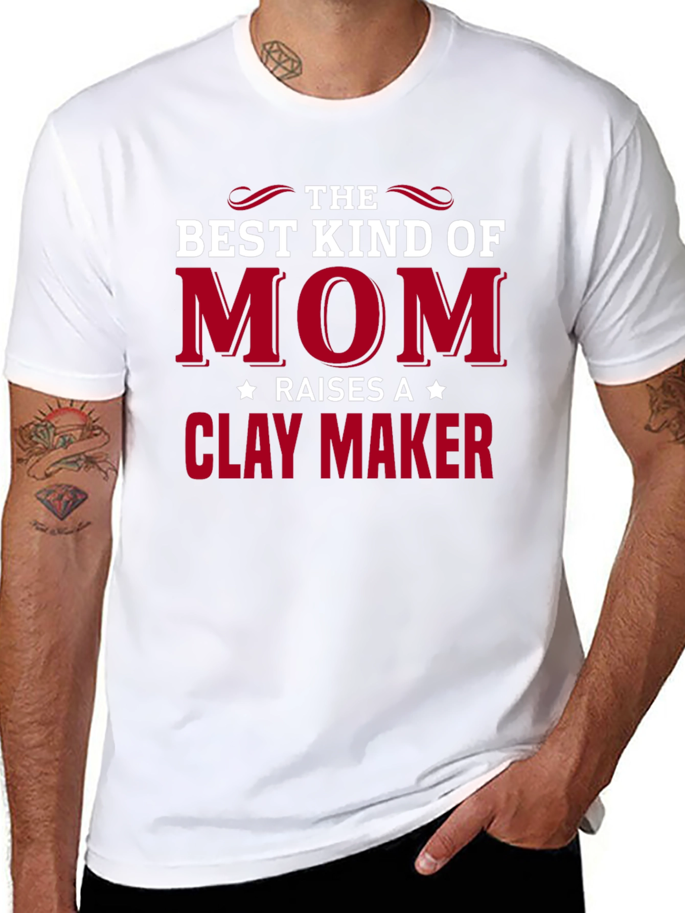 Best Kind of Mom T-Shirt - Clay Maker Design