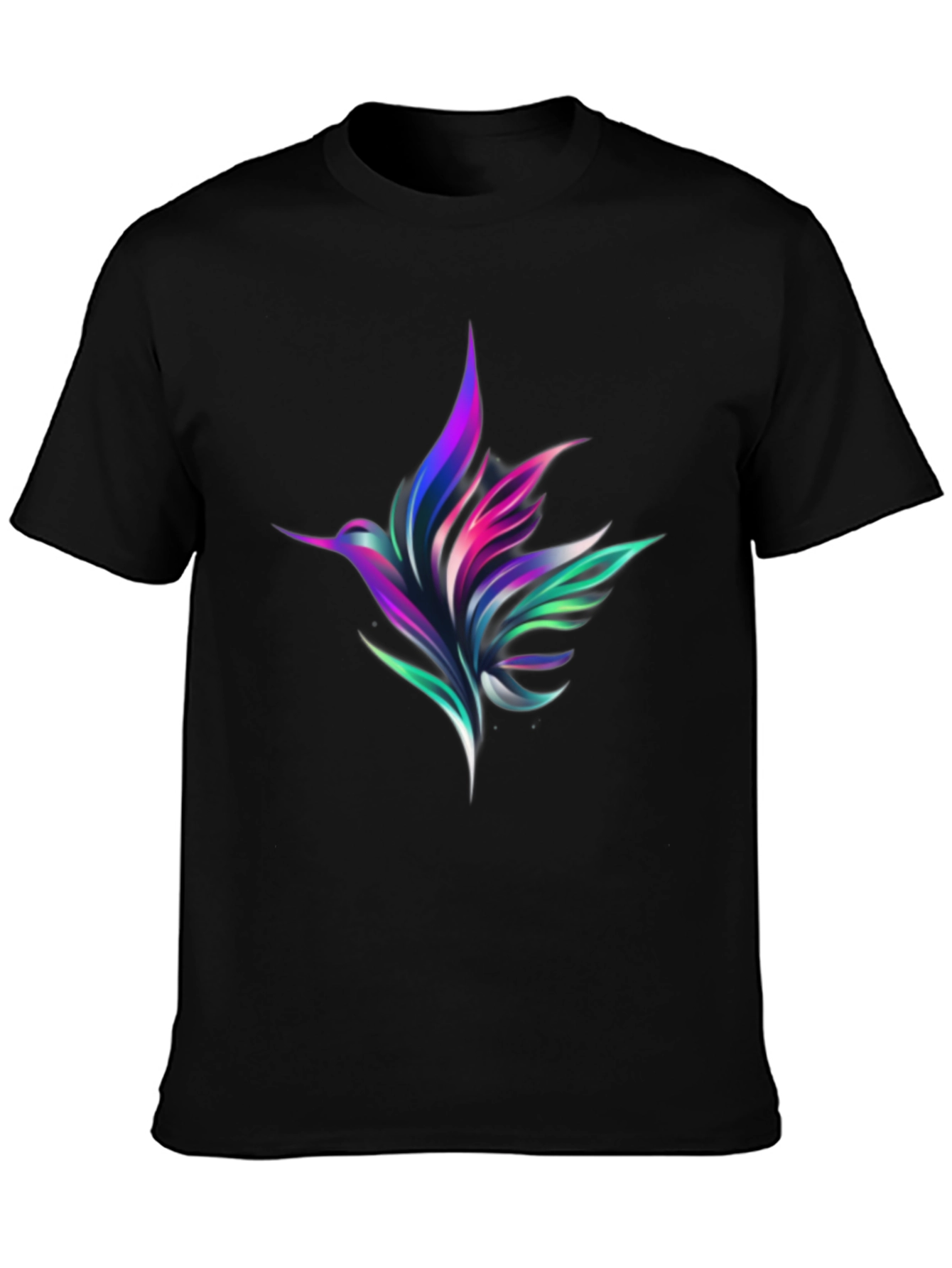 Hummingbird Graphic Black Tee