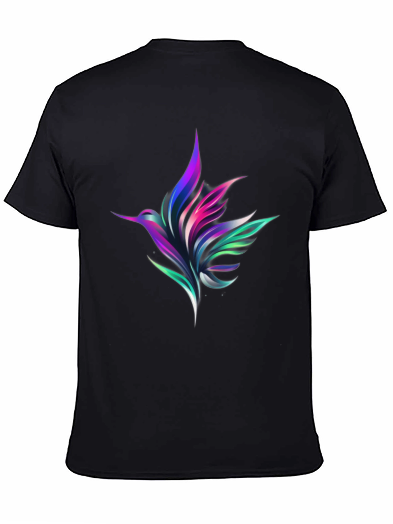 Hummingbird Graphic Black Tee