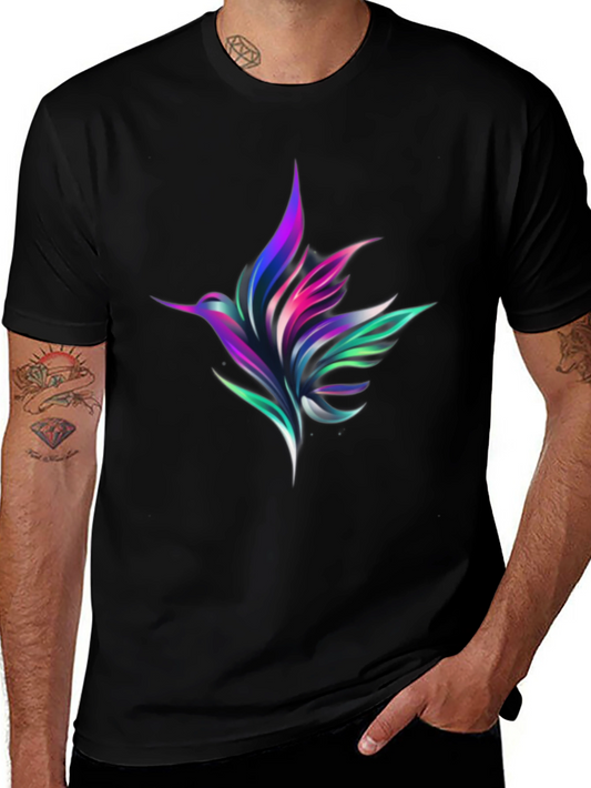 Hummingbird Graphic Black Tee