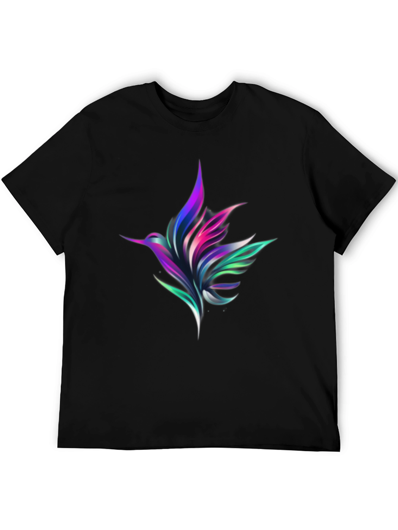 Hummingbird Graphic Black Tee