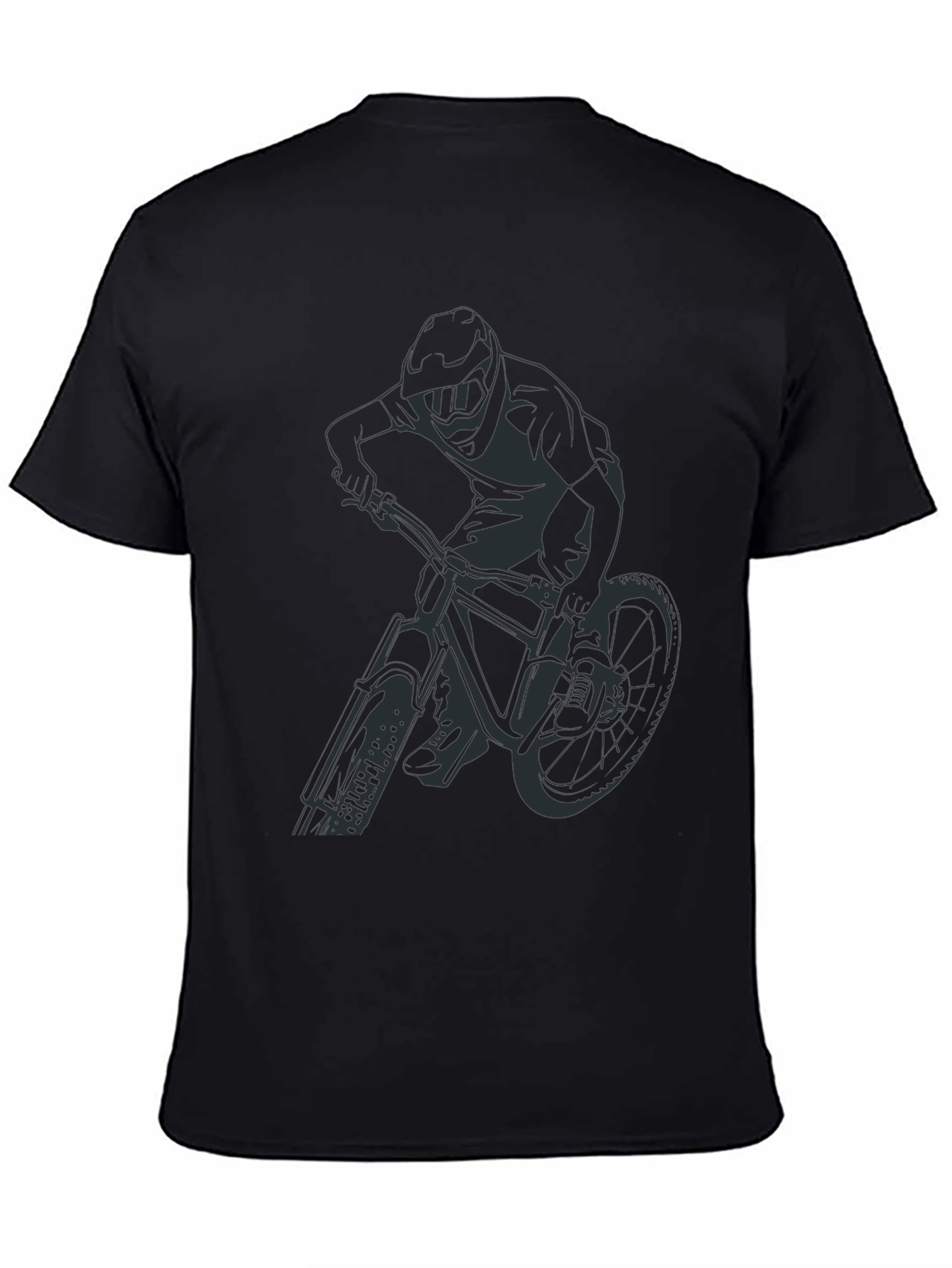 Black Mountain Biker Graphic Tee - Ride in Style!