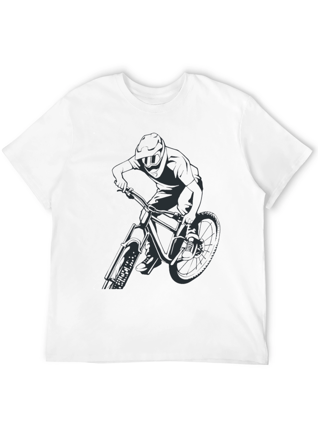 Black Mountain Biker Graphic Tee - Ride in Style!