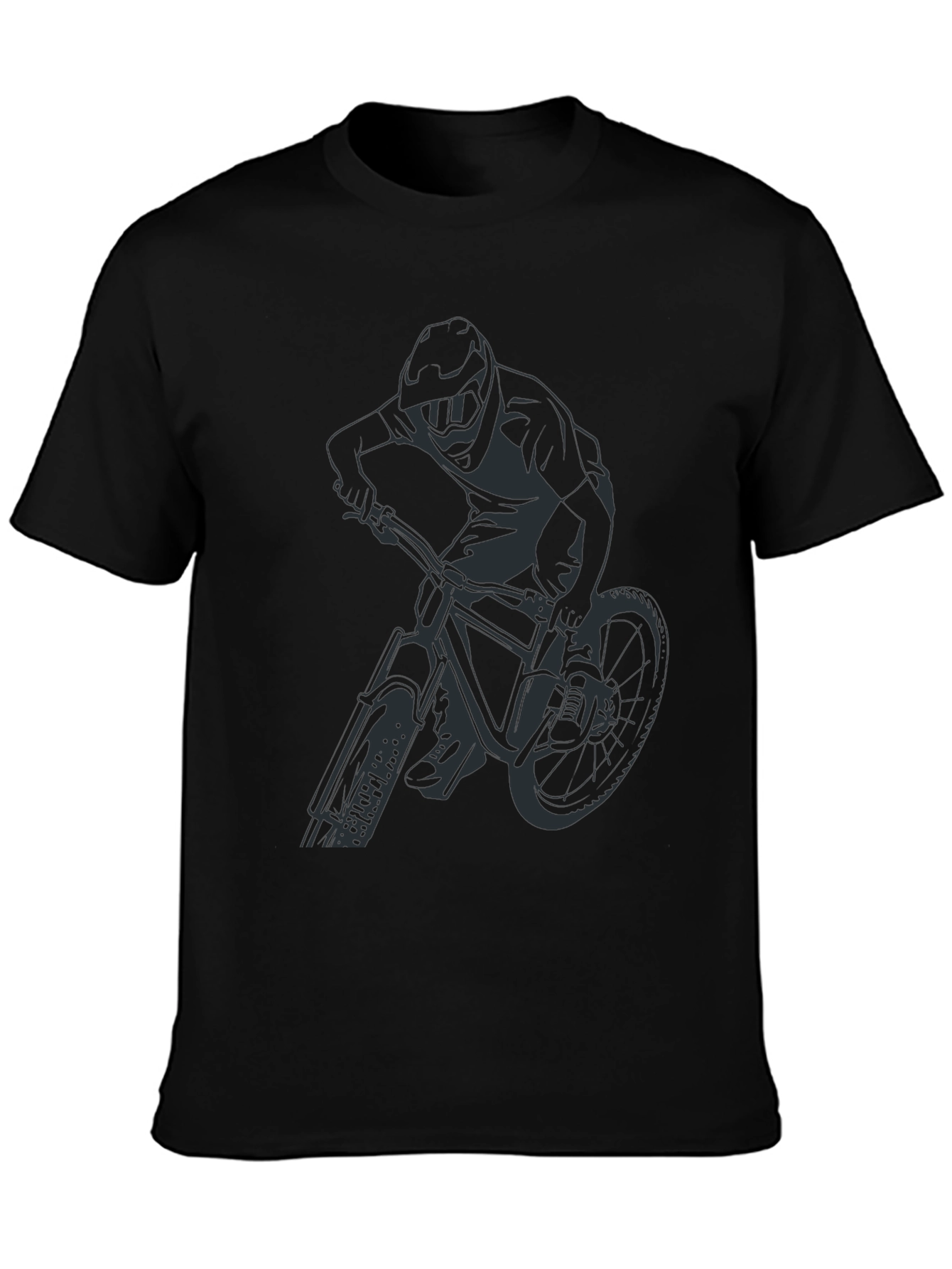 Black Mountain Biker Graphic Tee - Ride in Style!