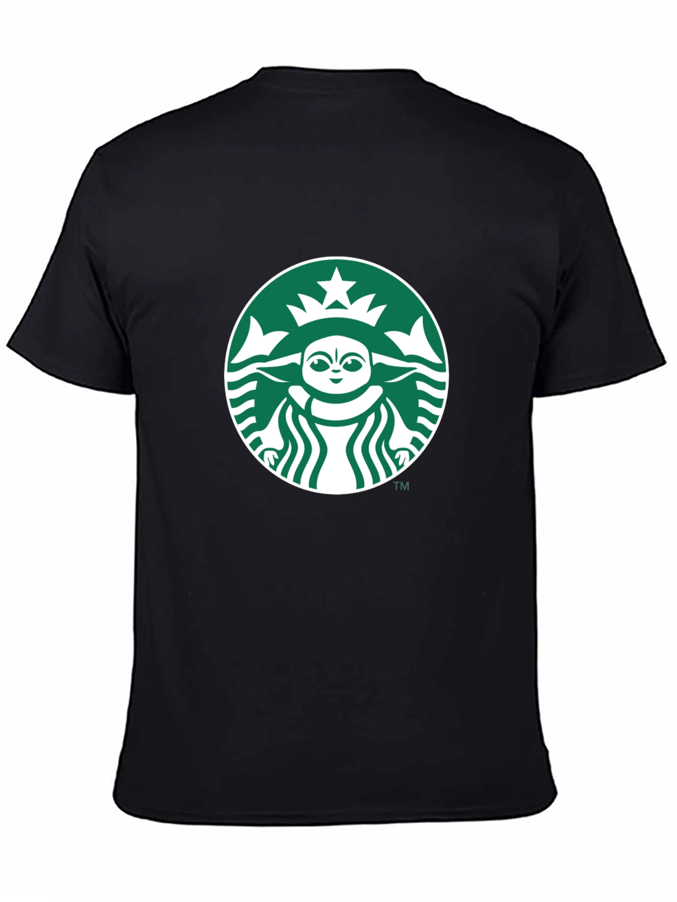 Baby Yoda Starbucks Black T-Shirt