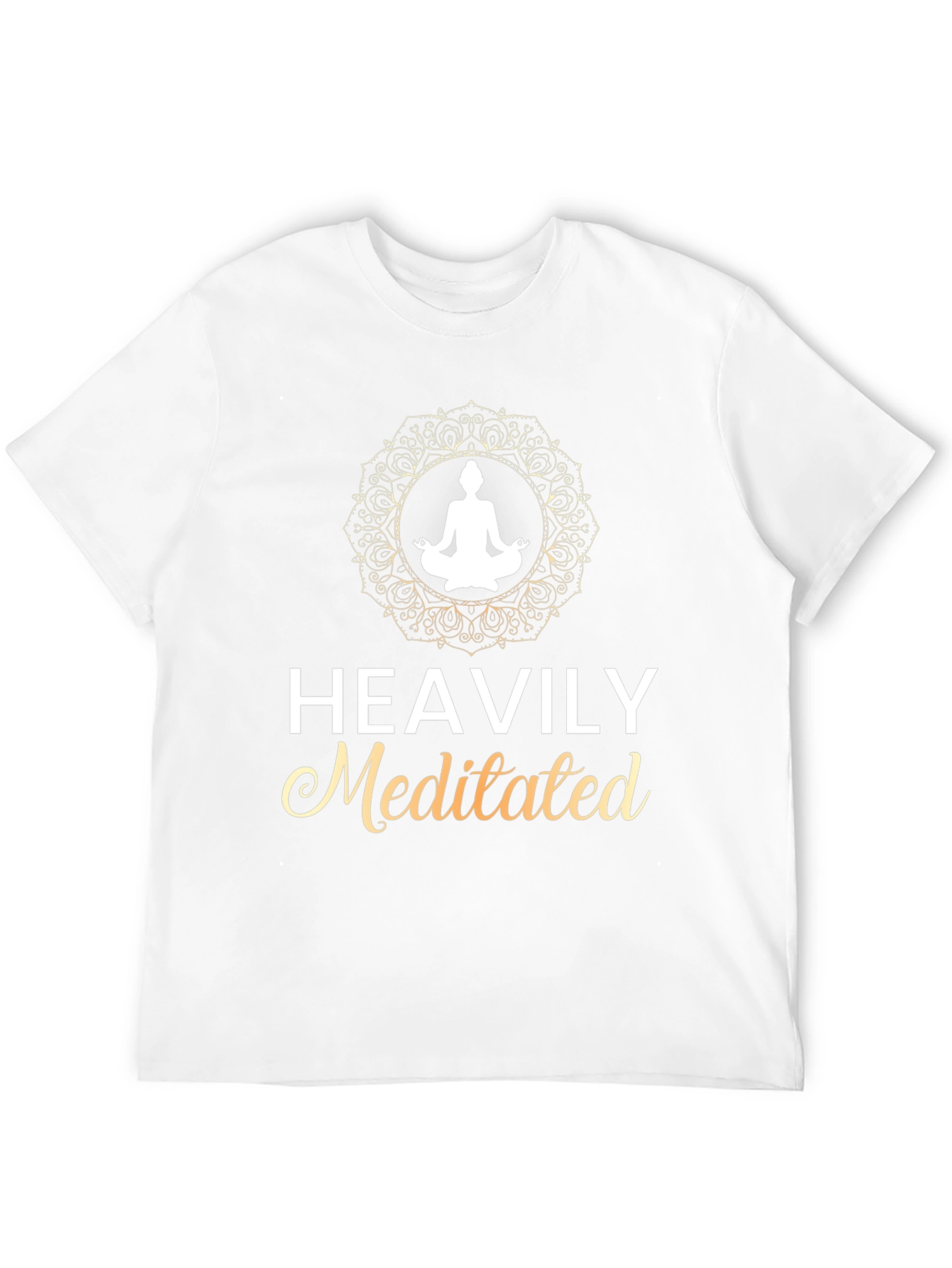 Heavily Meditated Graphic T-Shirt - Spiritual Zen Tee