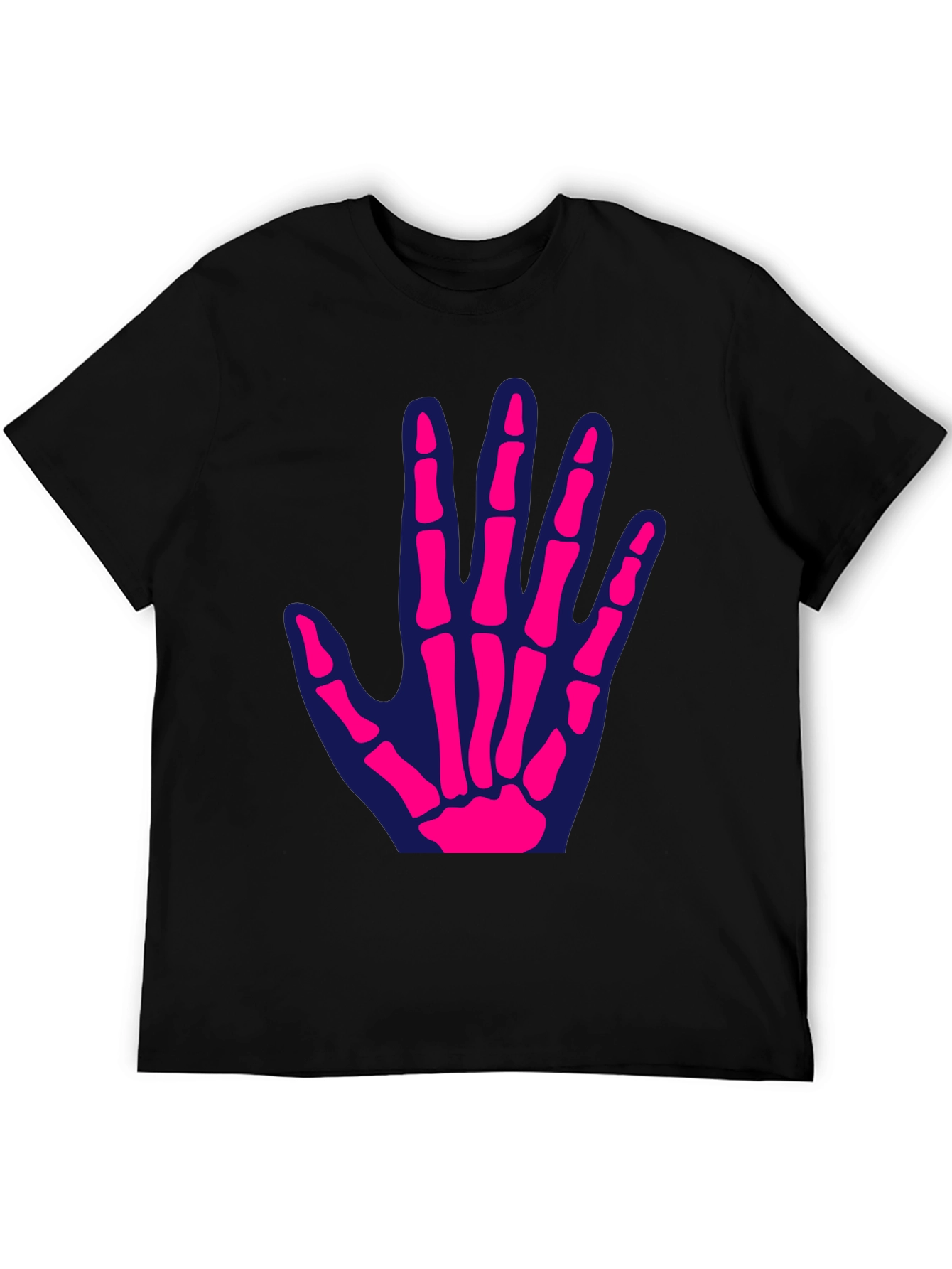 Skeleton Hand Graphic Tee - Fun Halloween T-Shirt