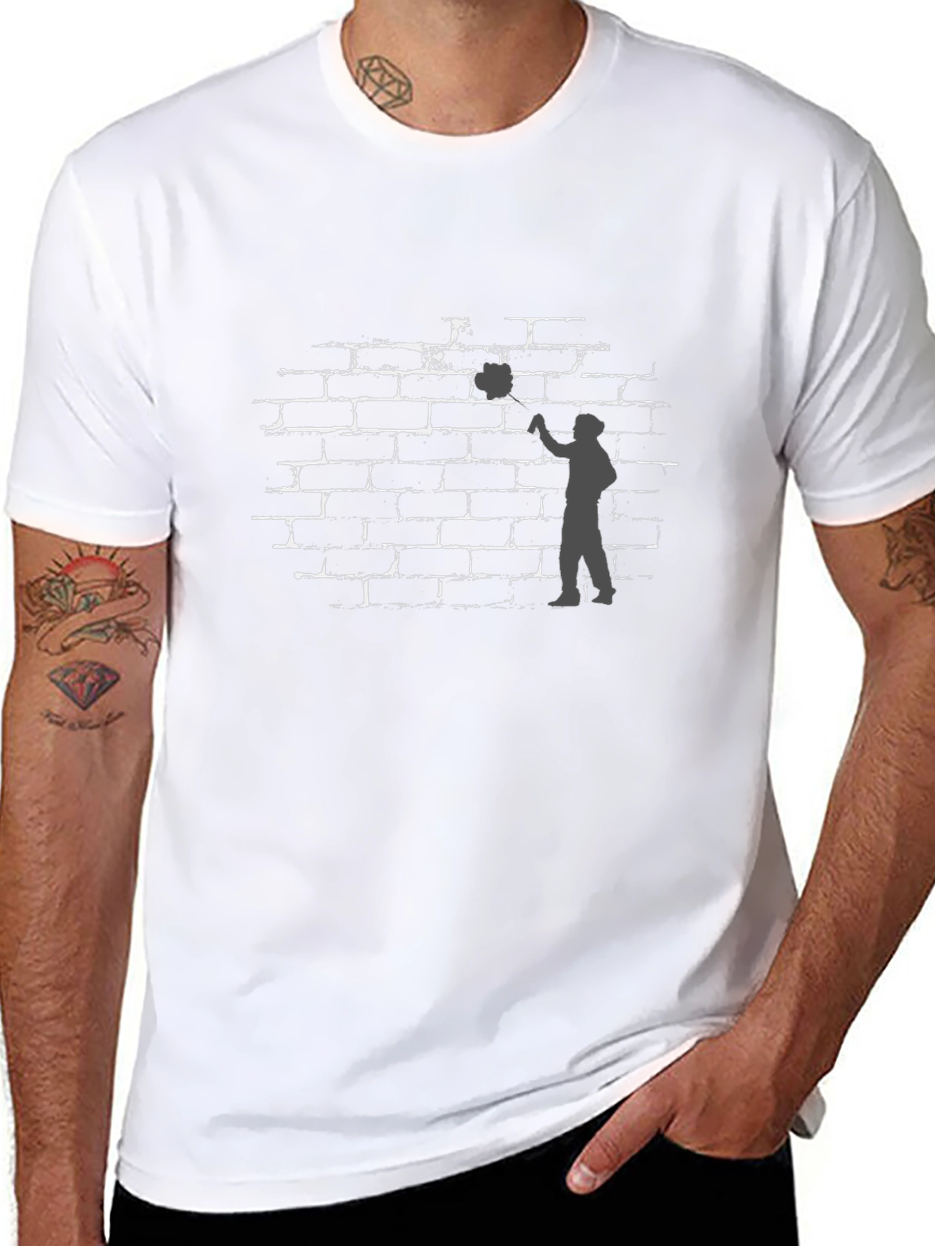 Urban Artist Tee - Graffiti Brick Wall
