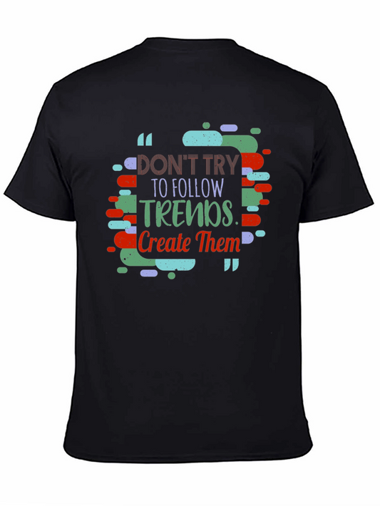 Trendy Create Trends Black Graphic Tee