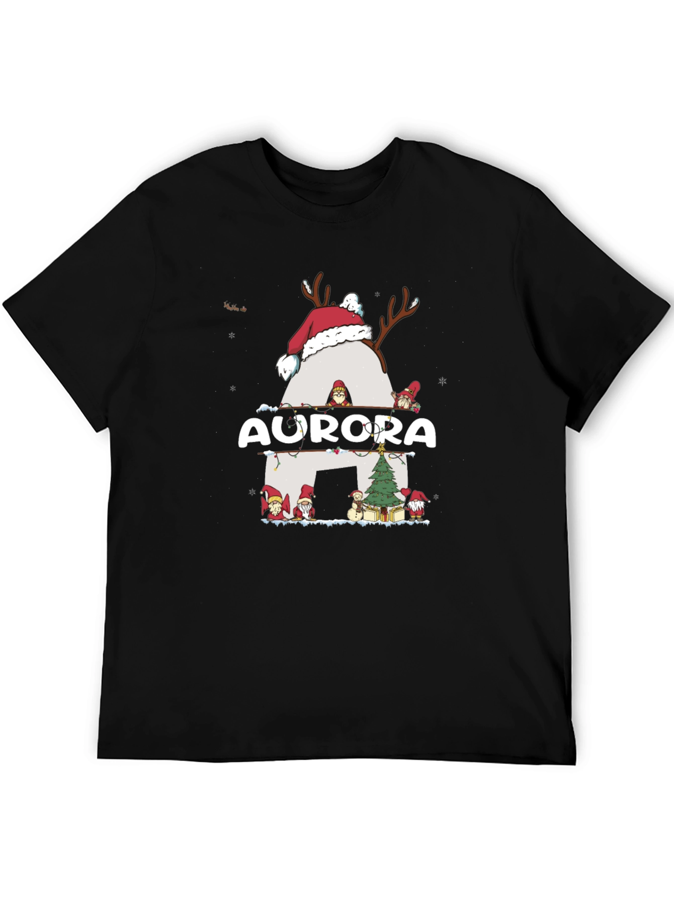 Aurora Christmas Gnome T-Shirt