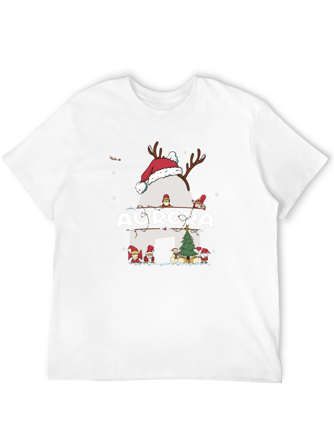 Aurora Christmas Gnome T-Shirt