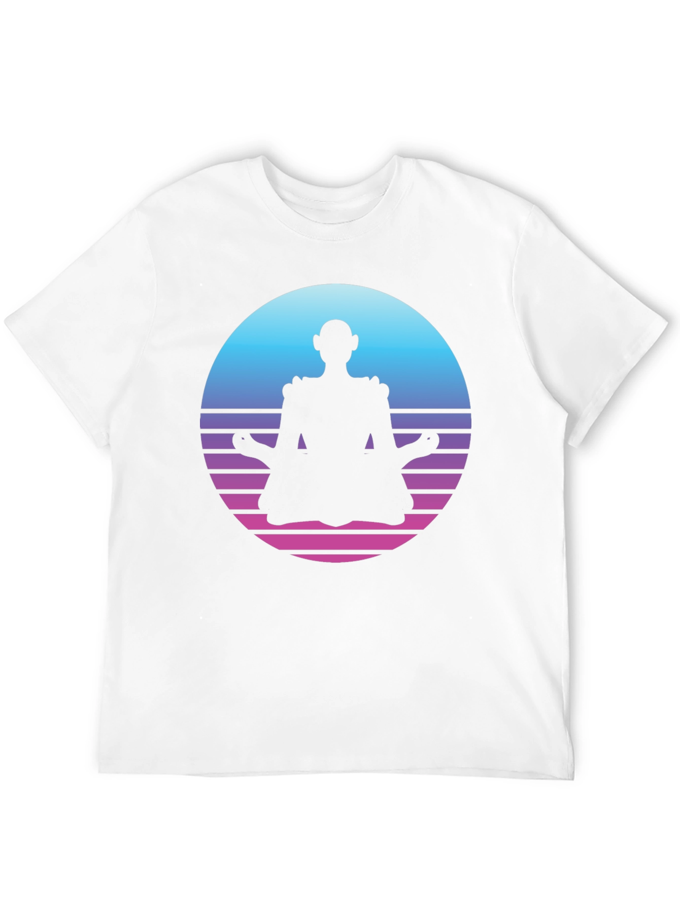 Retro Meditation T-Shirt - Black